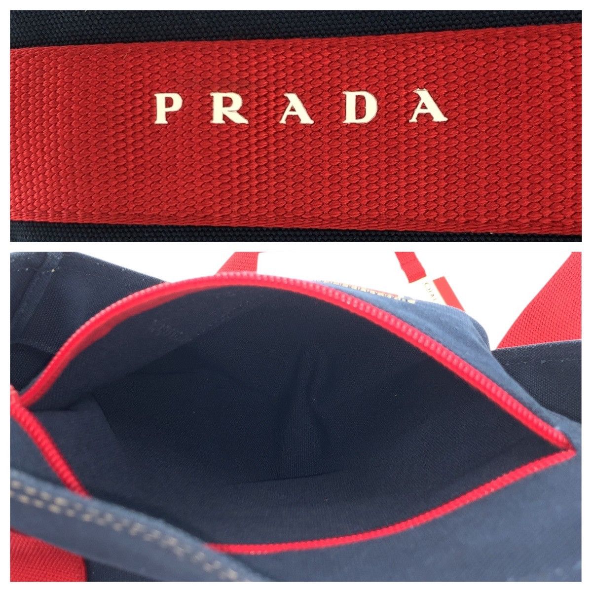 Prada Prada Prada Sports Canvas Tote Bag Textile Tote Bag 4VA134 DUTY FREE for USA Size ONE SIZE - 5 Thumbnail