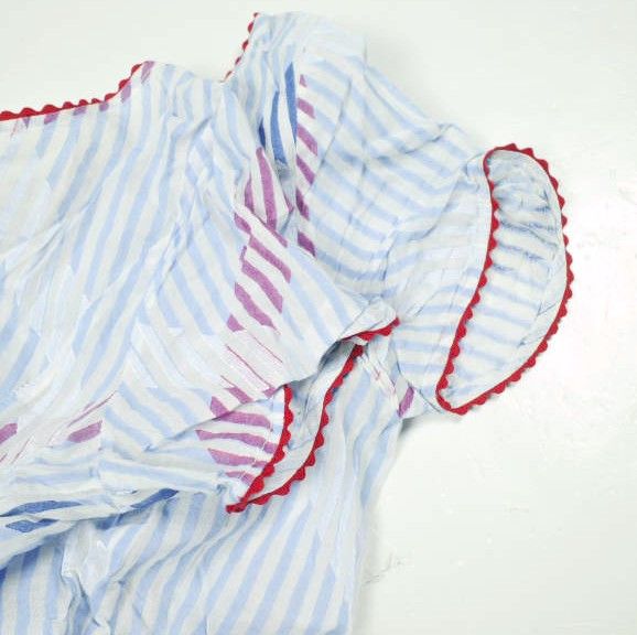 Other Other Thierry Colson Striped Cotton Dress Textile Dresses DUTY FREE for USA Size ONE SIZE - 5 Thumbnail