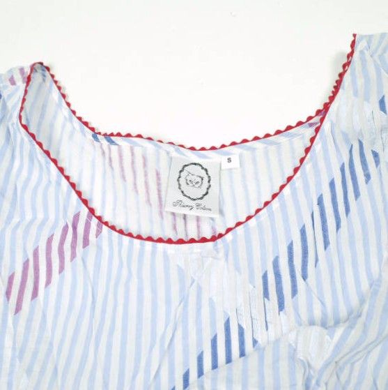 Other Other Thierry Colson Striped Cotton Dress Textile Dresses DUTY FREE for USA Size ONE SIZE - 4 Thumbnail