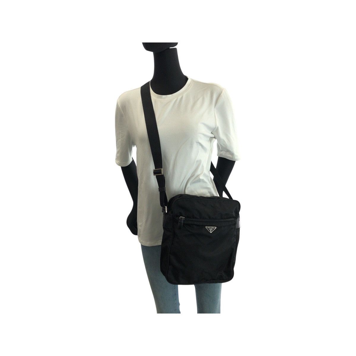 Prada Prada Prada Tessuto Nylon Shoulder Bag Textile Shoulder Bag DUTY FREE for USA Size ONE SIZE - 7 Thumbnail