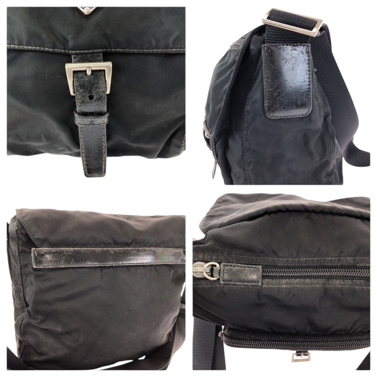 Prada Prada Prada Tessuto Nylon Leather Shoulder Bag Textile Shoulder Bag DUTY FREE for USA Size ONE SIZE - 6 Thumbnail