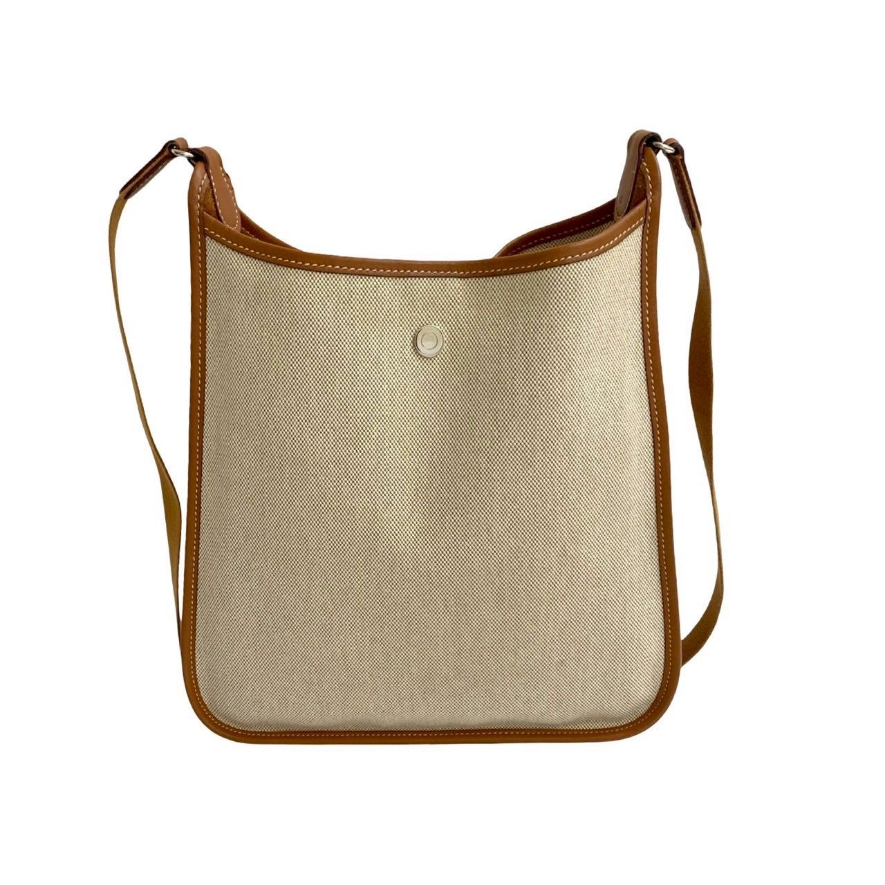 Hermes Hermes Hermes Vespa PM Toile H Bufflesk shoulder bag Leather Shoulder Bag Stamp K (2007) DUTY FREE for USA Size ONE SIZE - 4 Thumbnail