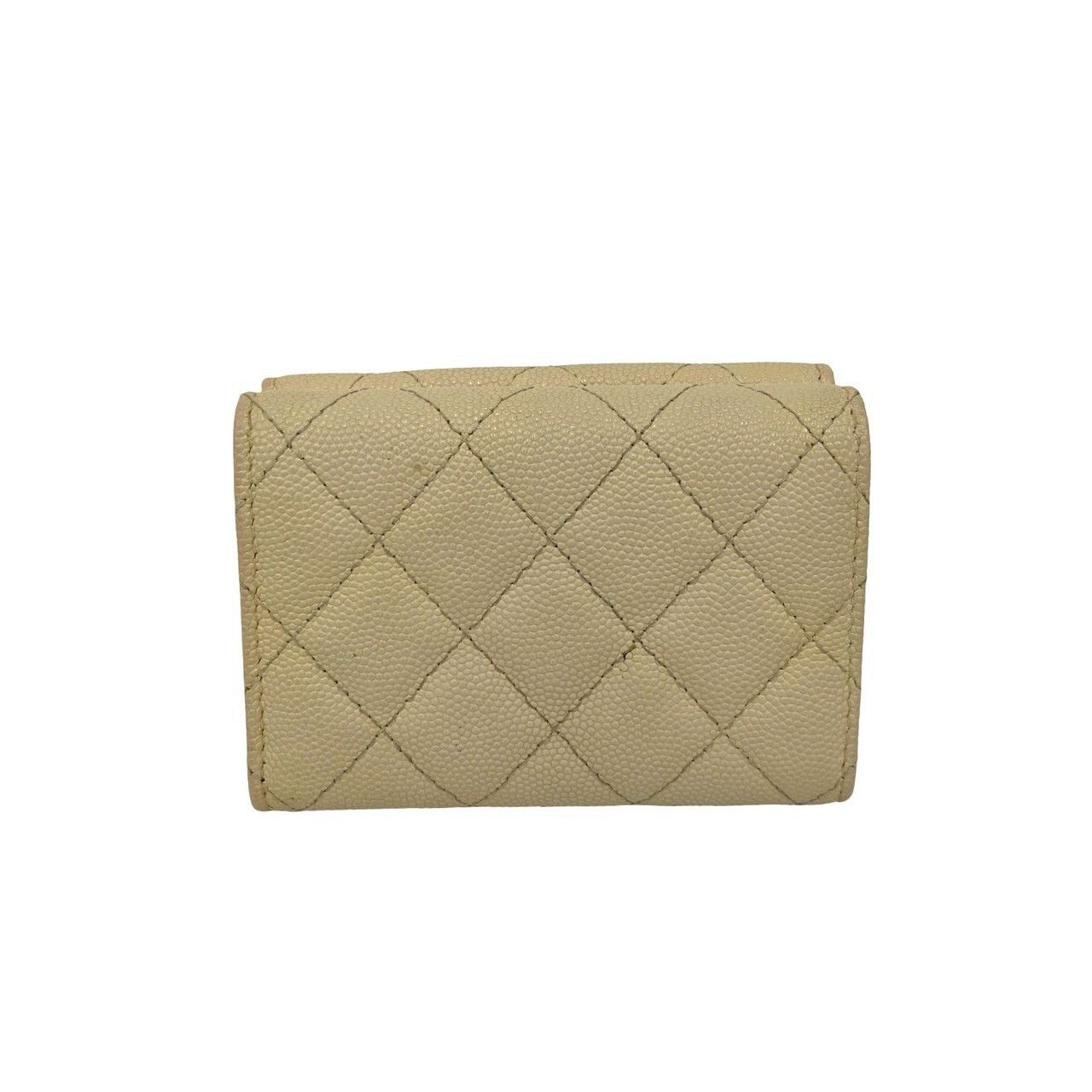 Chanel Chanel Chanel Matelasse Caviar Leather Trifold Wallet Leather Short Wallet DUTY FREE for USA Size ONE SIZE - 3 Thumbnail