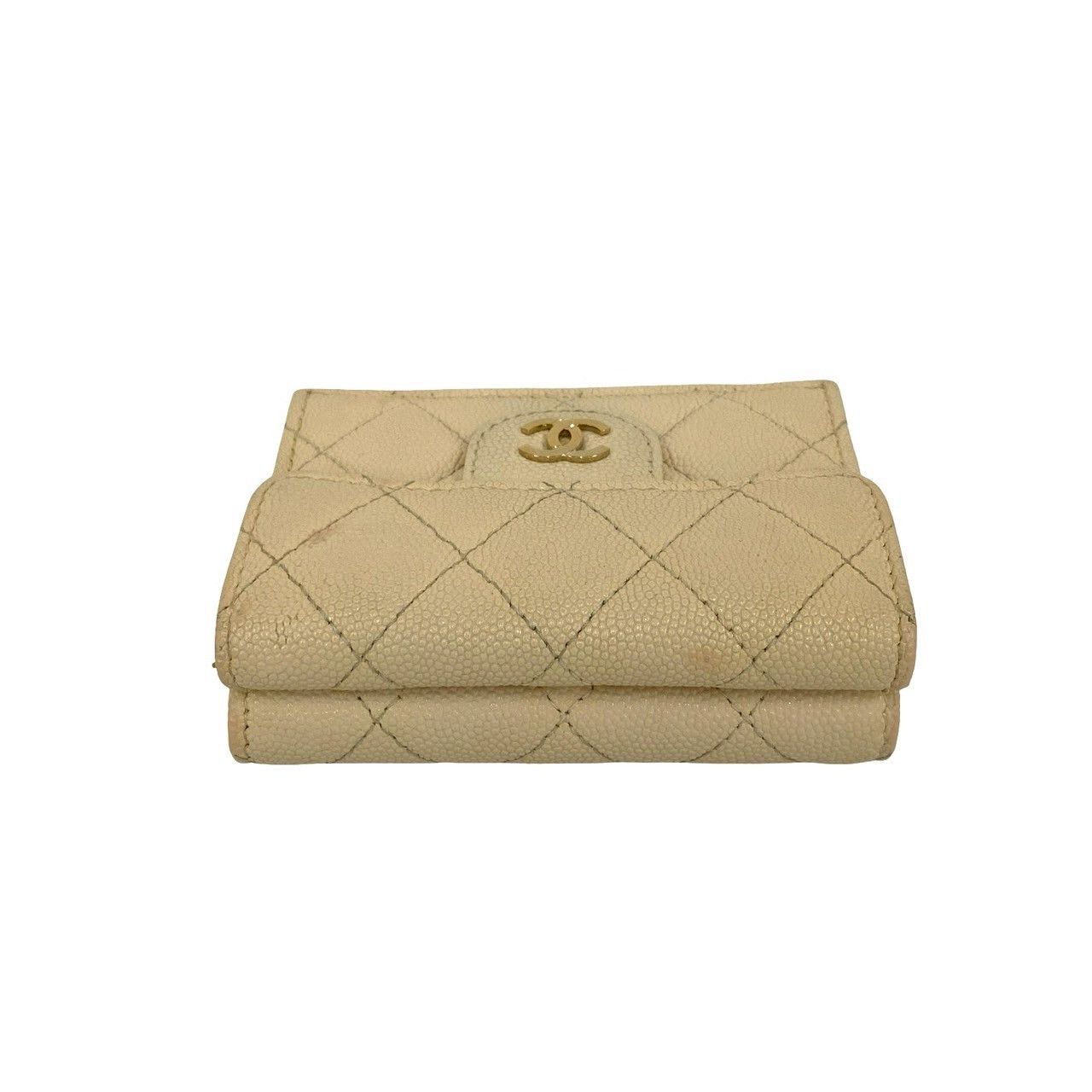 Chanel Chanel Chanel Matelasse Caviar Leather Trifold Wallet Leather Short Wallet DUTY FREE for USA Size ONE SIZE - 4 Thumbnail