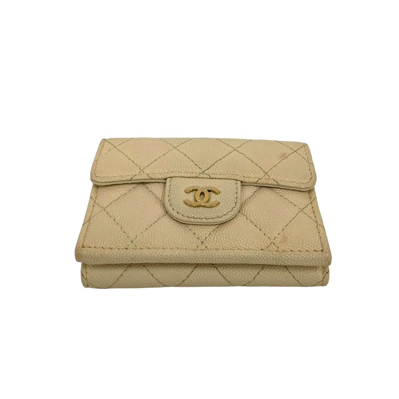 Chanel Chanel Chanel Matelasse Caviar Leather Trifold Wallet Leather Short Wallet DUTY FREE for USA Size ONE SIZE - 7 Thumbnail