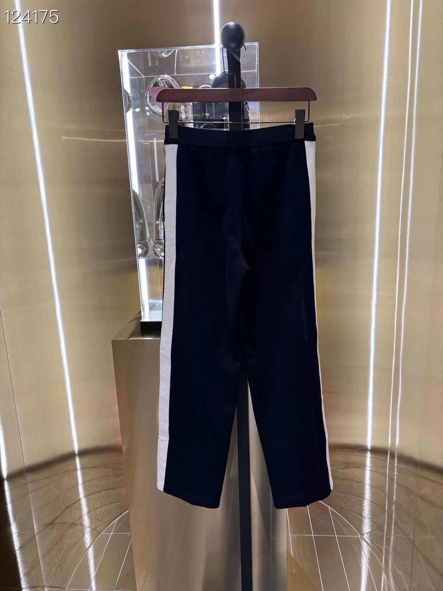 Gucci Gucci Blue Embroidered Logo Casual Pants Size 25" / US 0 / IT 36 - 2 Thumbnail