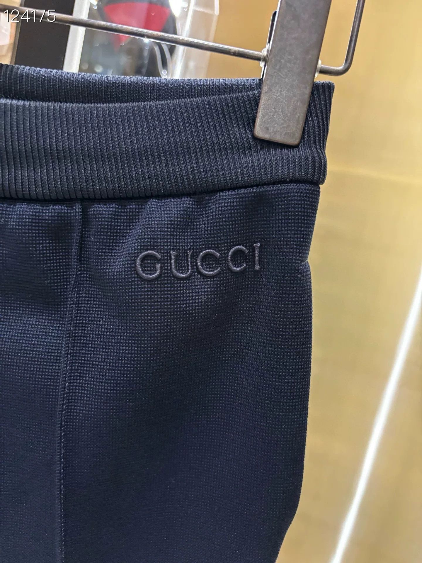 Gucci Gucci Blue Embroidered Logo Casual Pants Size 25" / US 0 / IT 36 - 4 Thumbnail