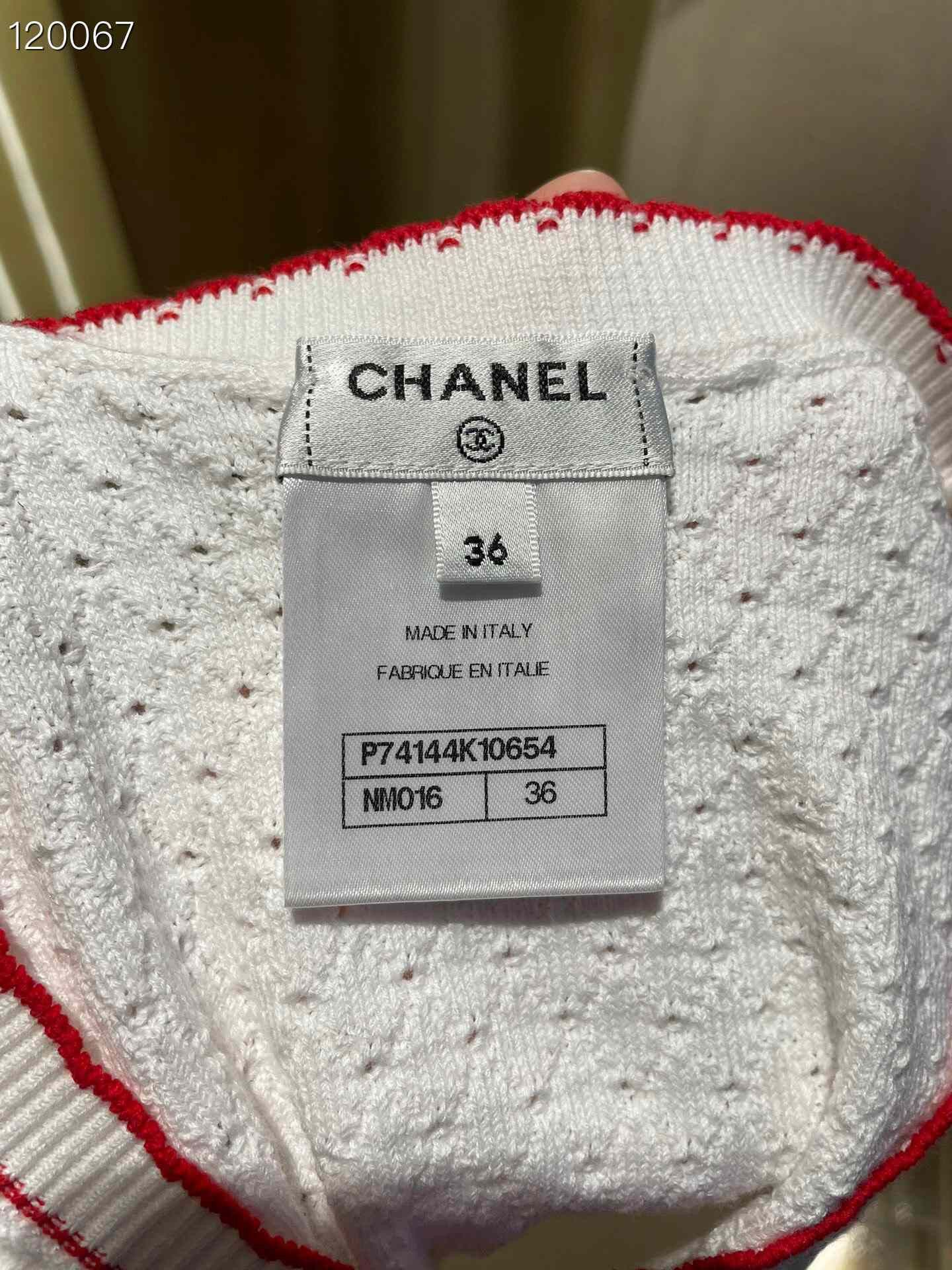 Chanel Chanel Cruise Red White Knit Top Size XS / US 0-2 / IT 36-38 - 4 Thumbnail