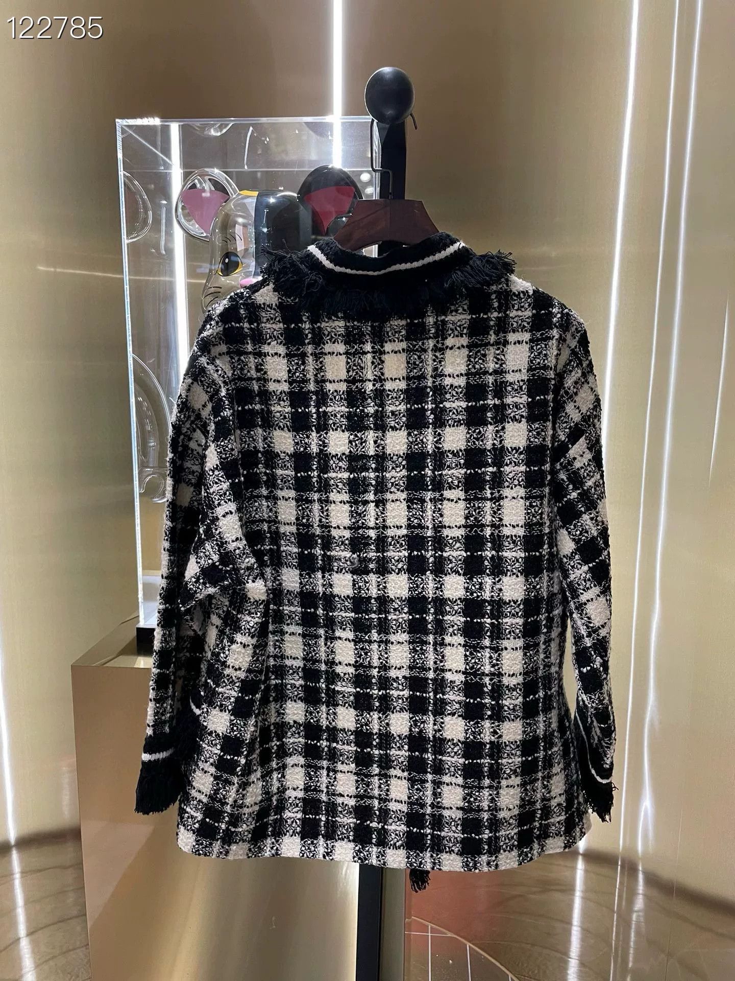Gucci Gucci Plaid Tweed Fringe Jacket Size M / US 6-8 / IT 42-44 - 2 Thumbnail