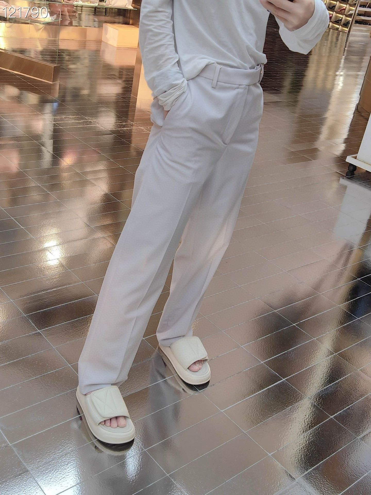 Valentino Valentino Belted Wool Straight Suit Pants Size US 28 / EU 44 - 7 Thumbnail