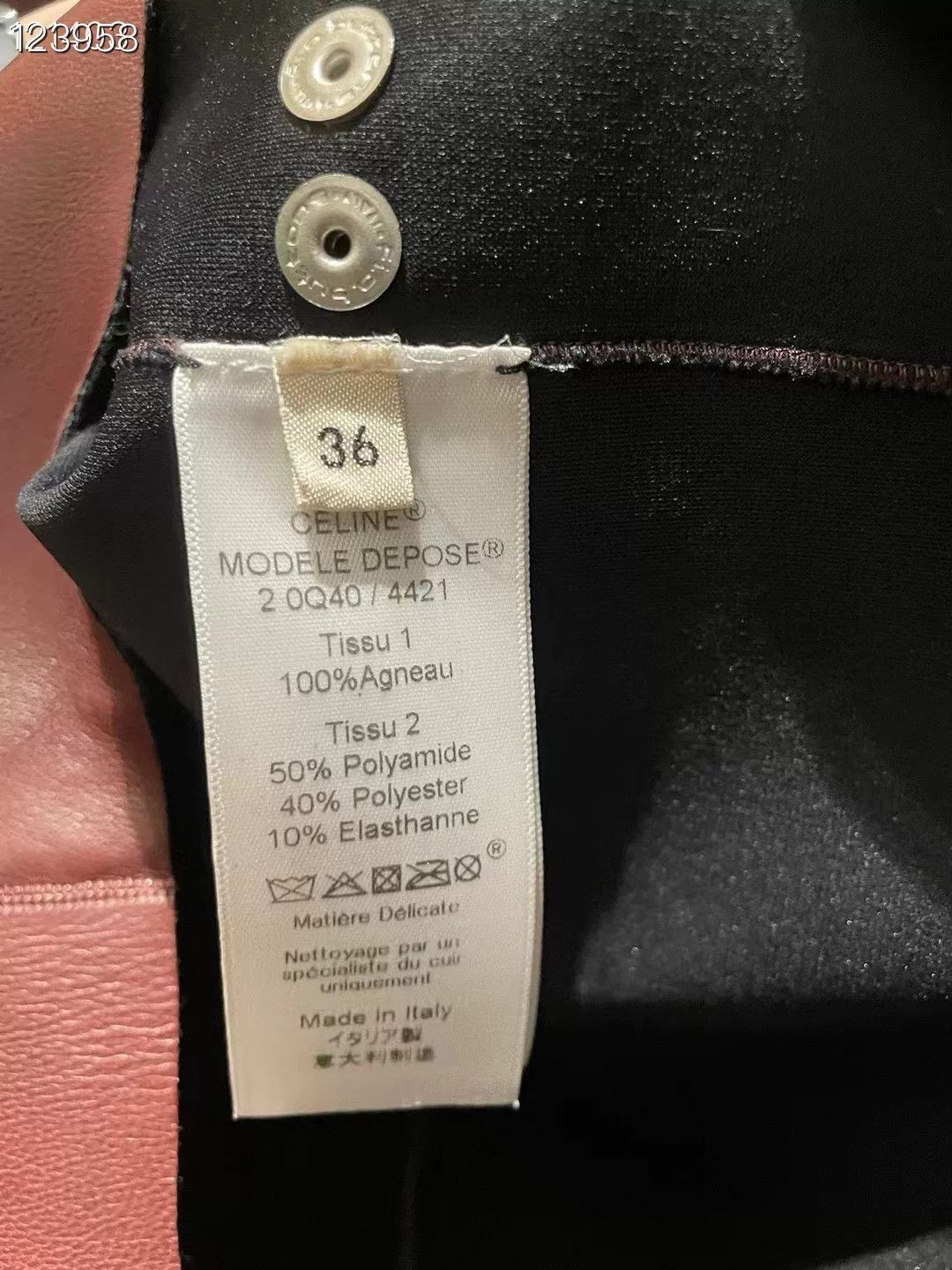Celine Celine Maillard Leather Jacket Size 36 Size XS / US 0-2 / IT 36-38 - 4 Thumbnail
