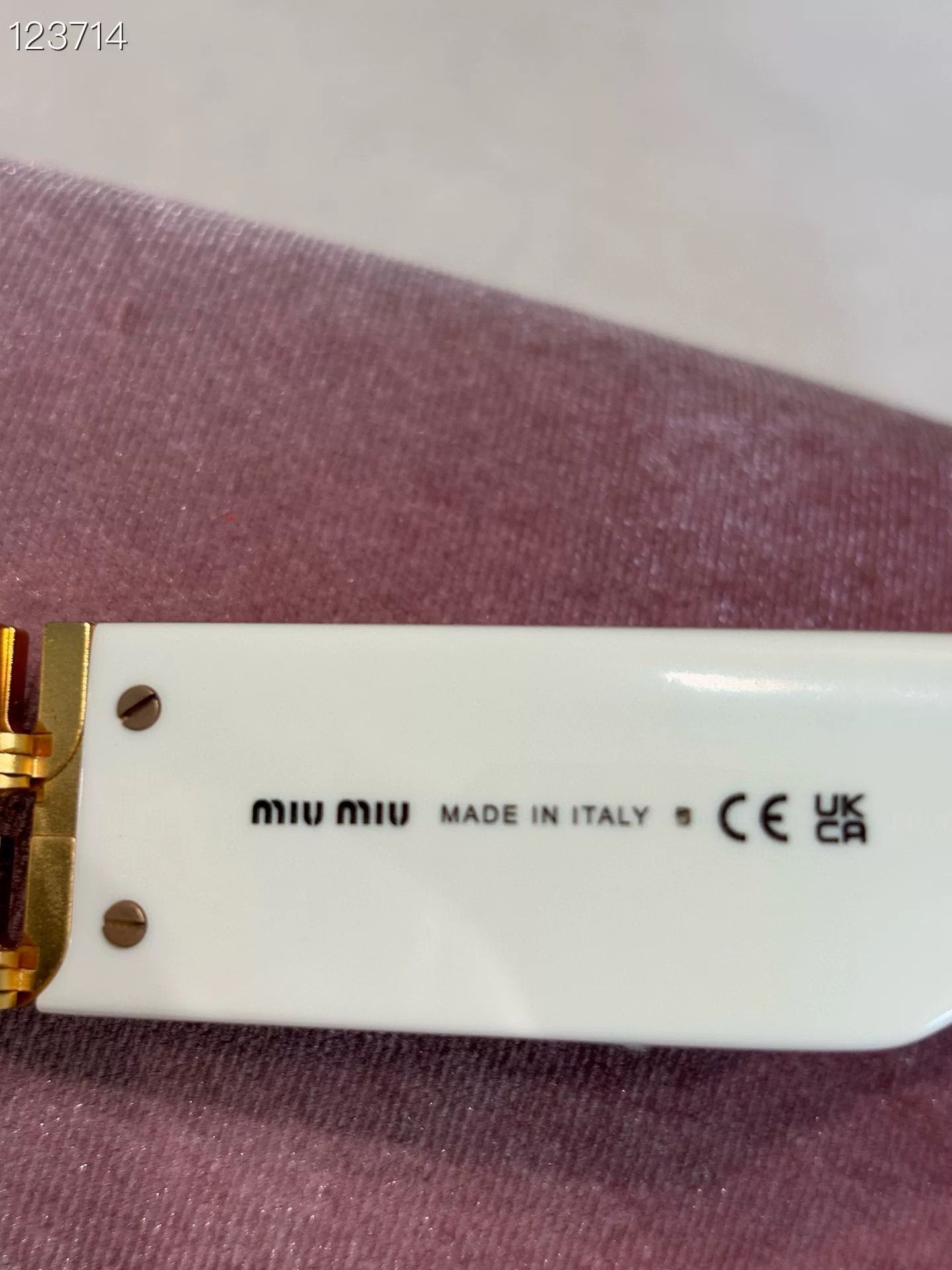 Miu Miu Miu Miu White Cat-Eye Sunglasses Size ONE SIZE - 5 Thumbnail