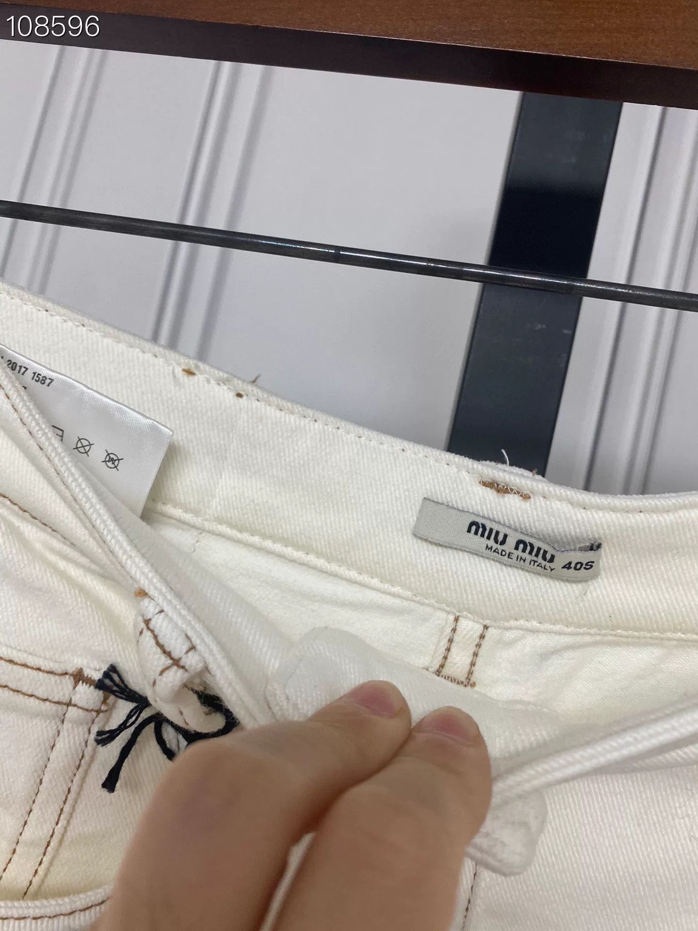 Miu Miu Miu Miu Women's Wide-Leg Pants Size 40" / US 18 - 4 Thumbnail
