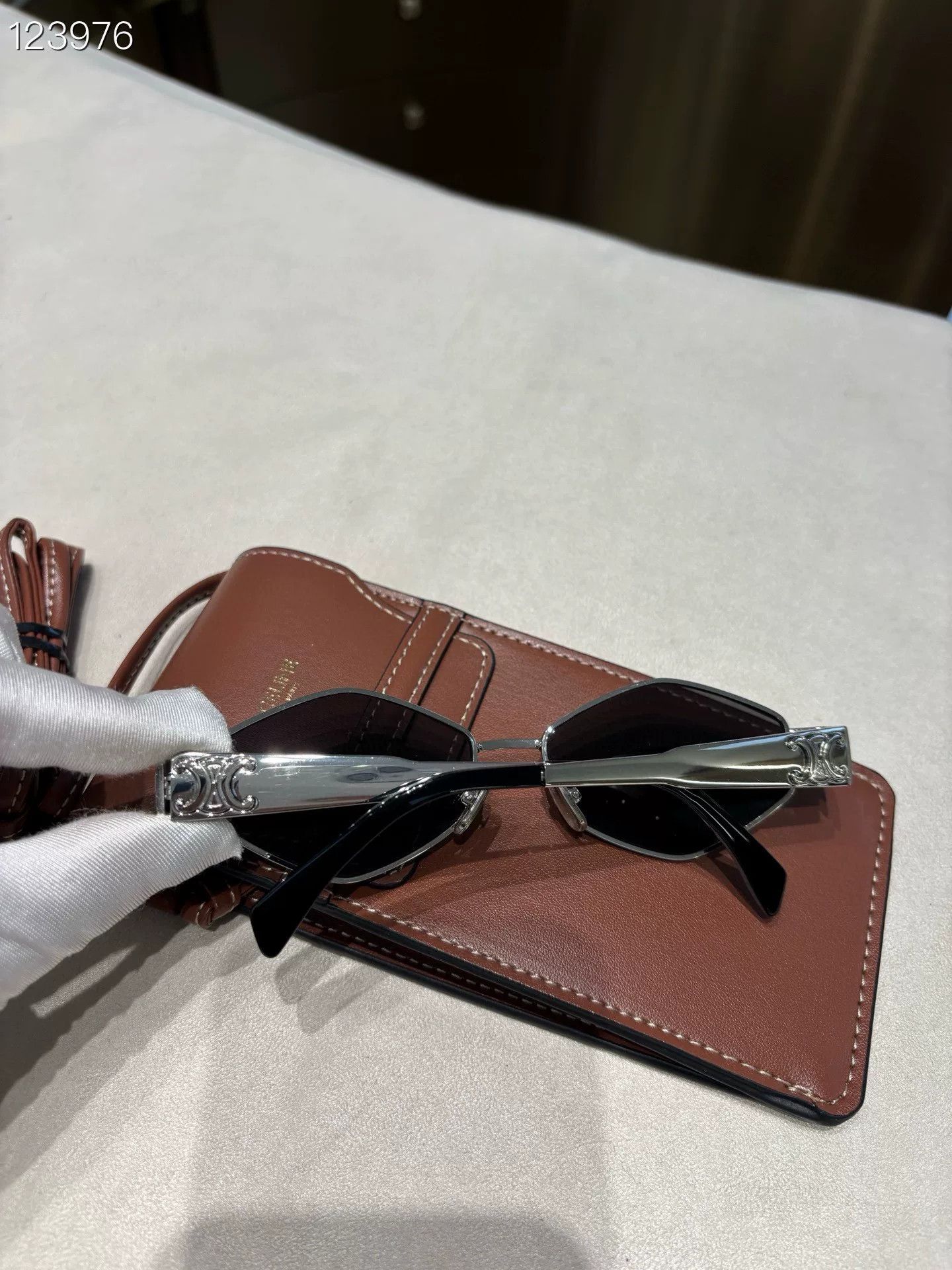 Celine Celine Hexagonal Metal Retro Sunglasses Size ONE SIZE - 2 Thumbnail