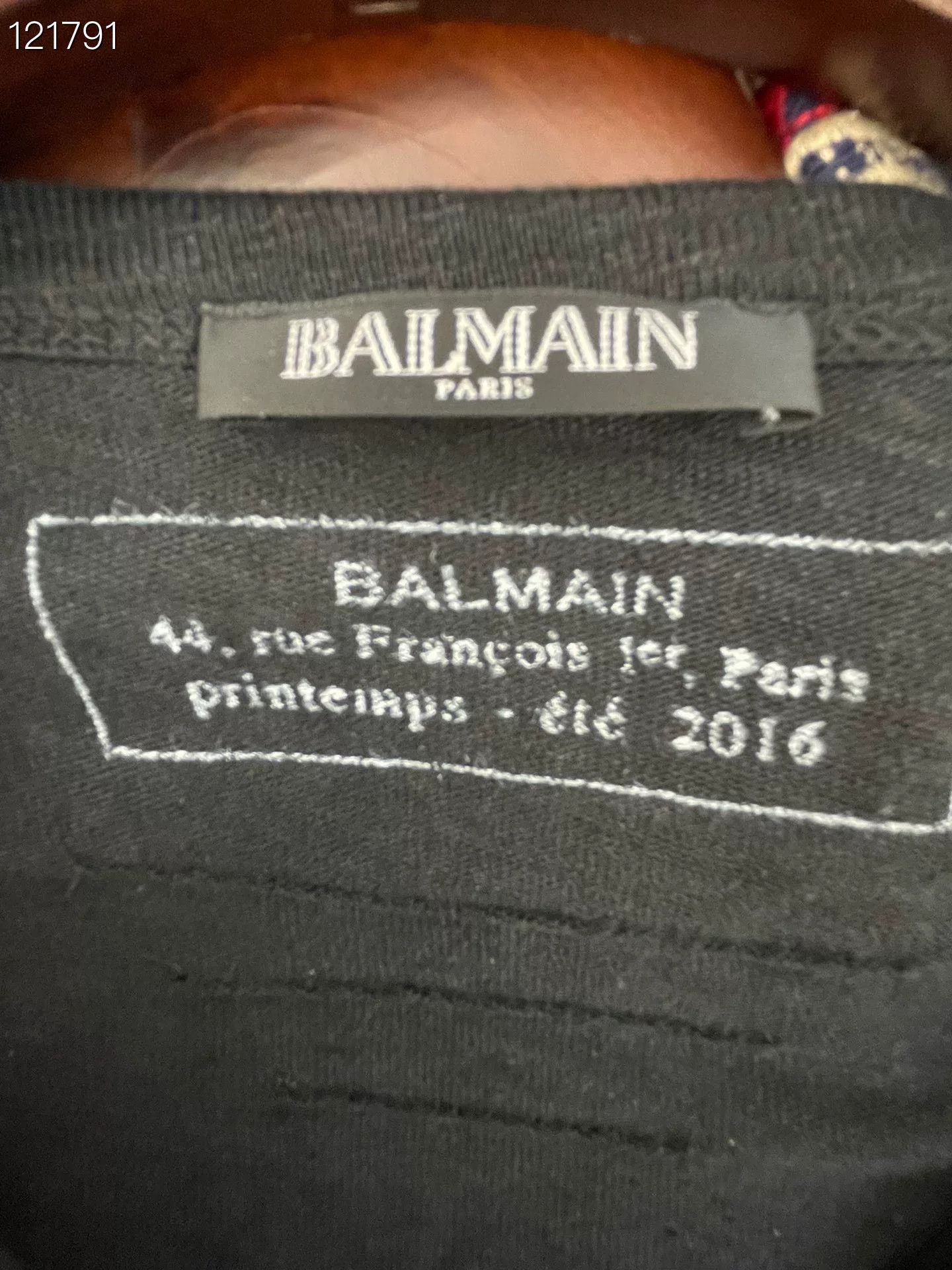 Balmain BALMAIN Black Wool Tie Long Sleeve Sweater Size US XS / EU 42 / 0 - 3 Thumbnail