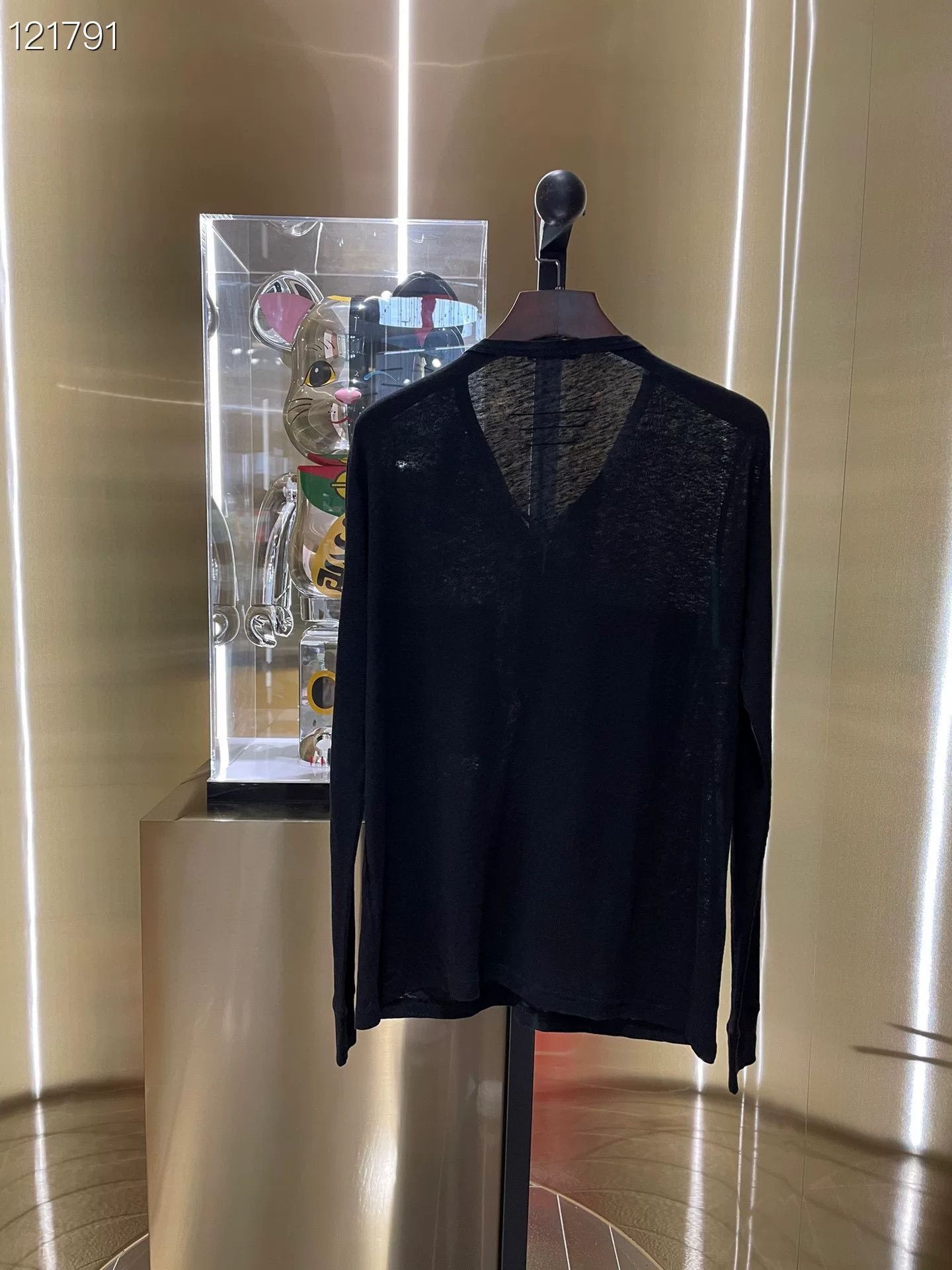 Balmain BALMAIN Black Wool Tie Long Sleeve Sweater Size US XS / EU 42 / 0 - 2 Thumbnail
