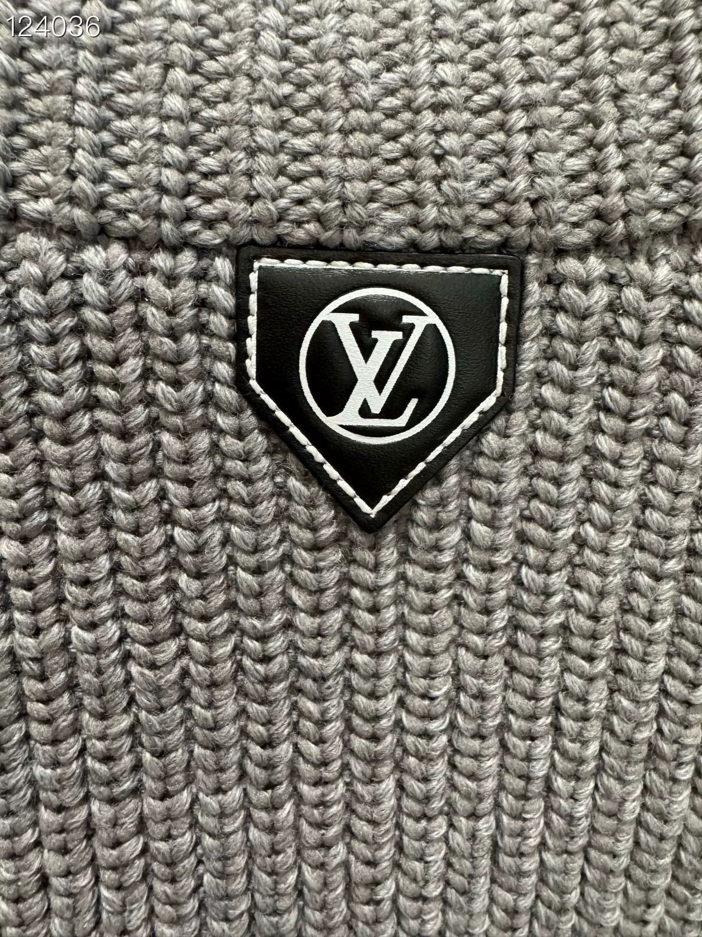 Louis Vuitton Louis Vuitton Gray Ribbed Sweater Cardigan Size S / US 4 / IT 40 - 3 Thumbnail