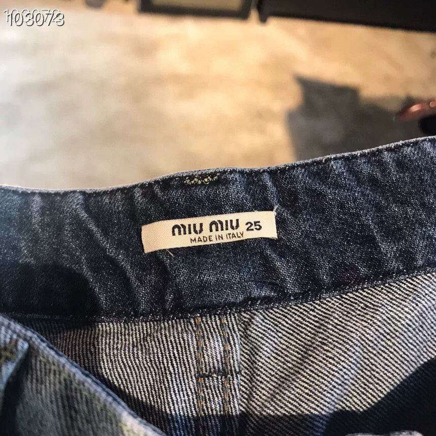 Miu Miu Miu Miu x06414 Wide-Leg Jeans Size 25" / US 0 / IT 36 - 3 Thumbnail