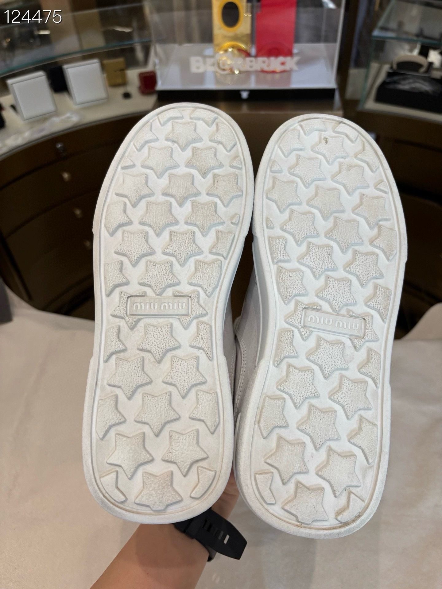 Miu Miu Miu Miu Leather Lace-Up Sneakers Size US 6.5 / IT 36.5 - 7 Thumbnail