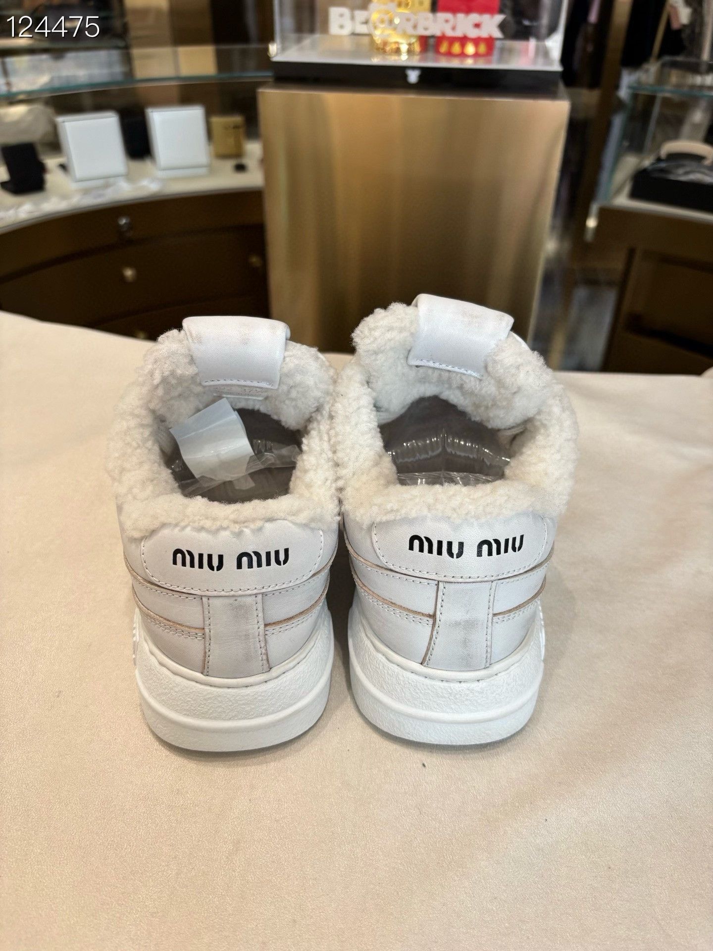 Miu Miu Miu Miu Leather Lace-Up Sneakers Size US 6.5 / IT 36.5 - 4 Thumbnail