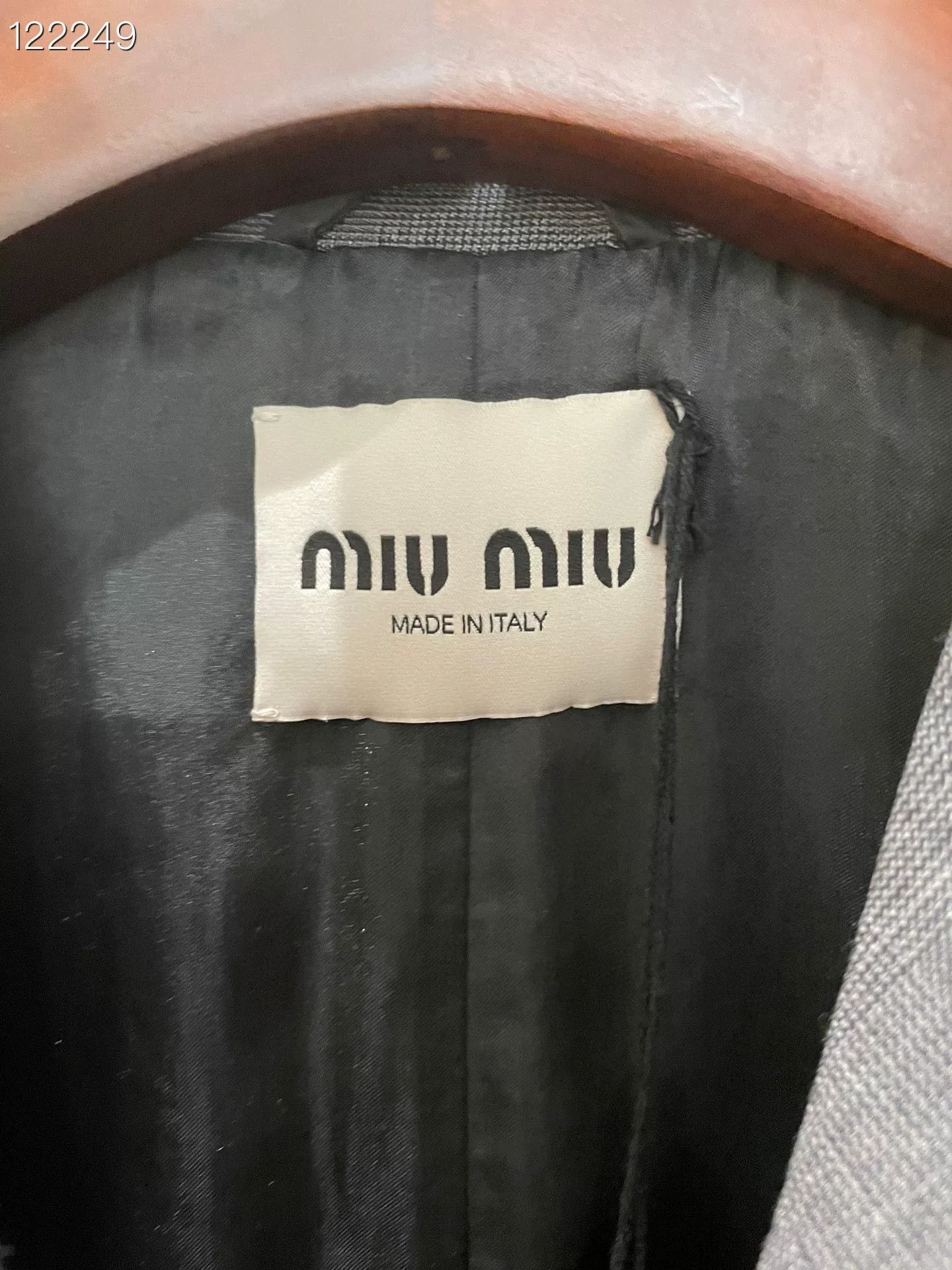 Miu Miu MiuMiu Runway Gray Blazer 080783H66 Size XS / US 0-2 / IT 36-38 - 3 Thumbnail