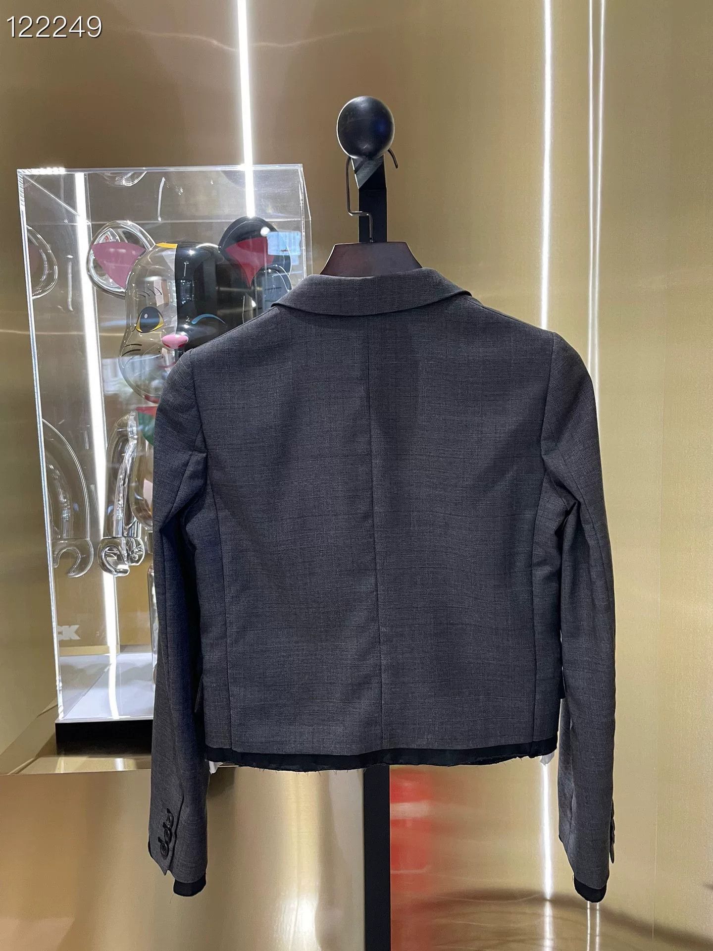 Miu Miu MiuMiu Runway Gray Blazer 080783H66 Size XS / US 0-2 / IT 36-38 - 2 Thumbnail
