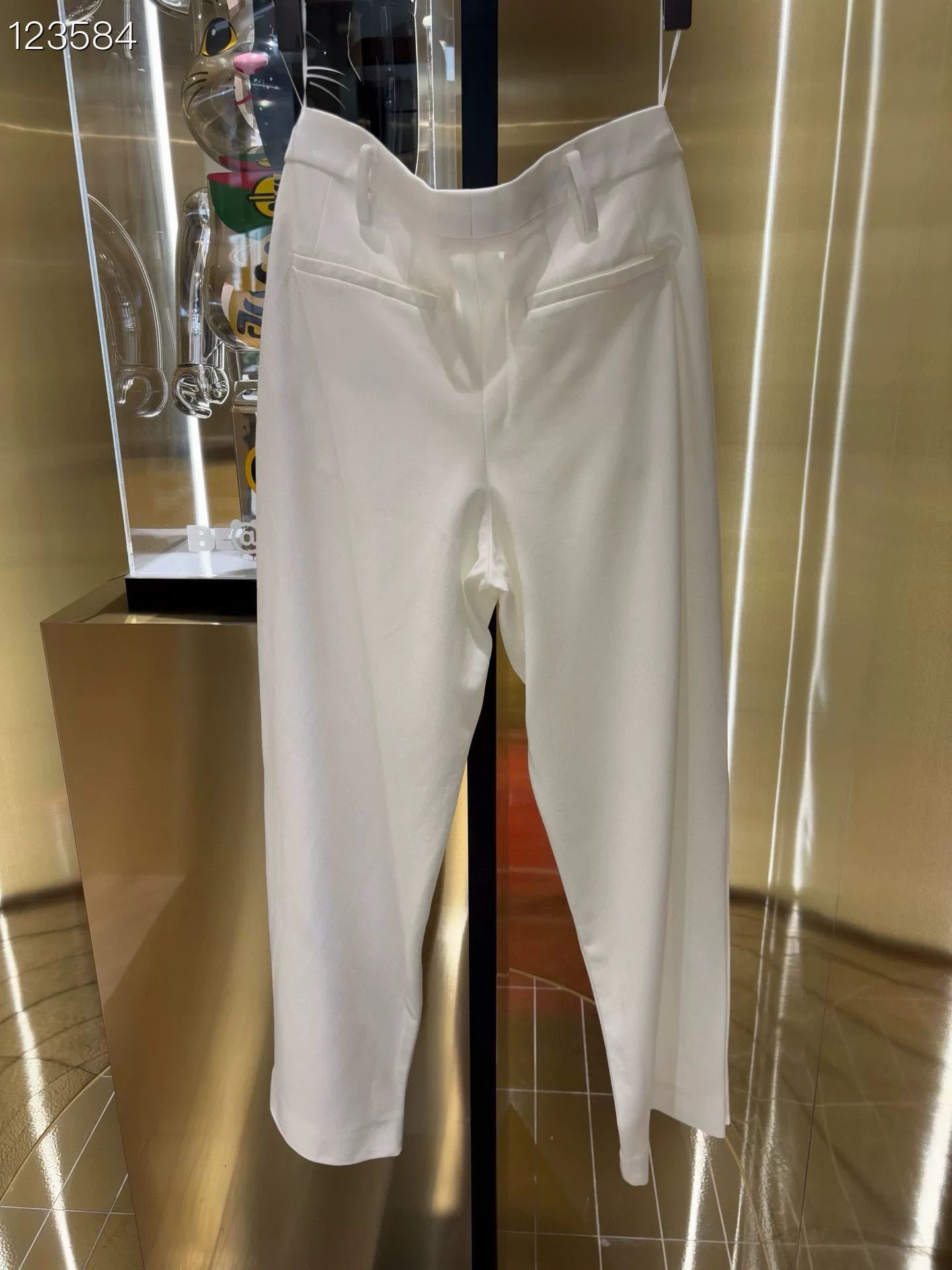 Louis Vuitton LV 040799 D305 White Straight-Leg Pants Size 36" / US 14 / IT 50 - 2 Thumbnail