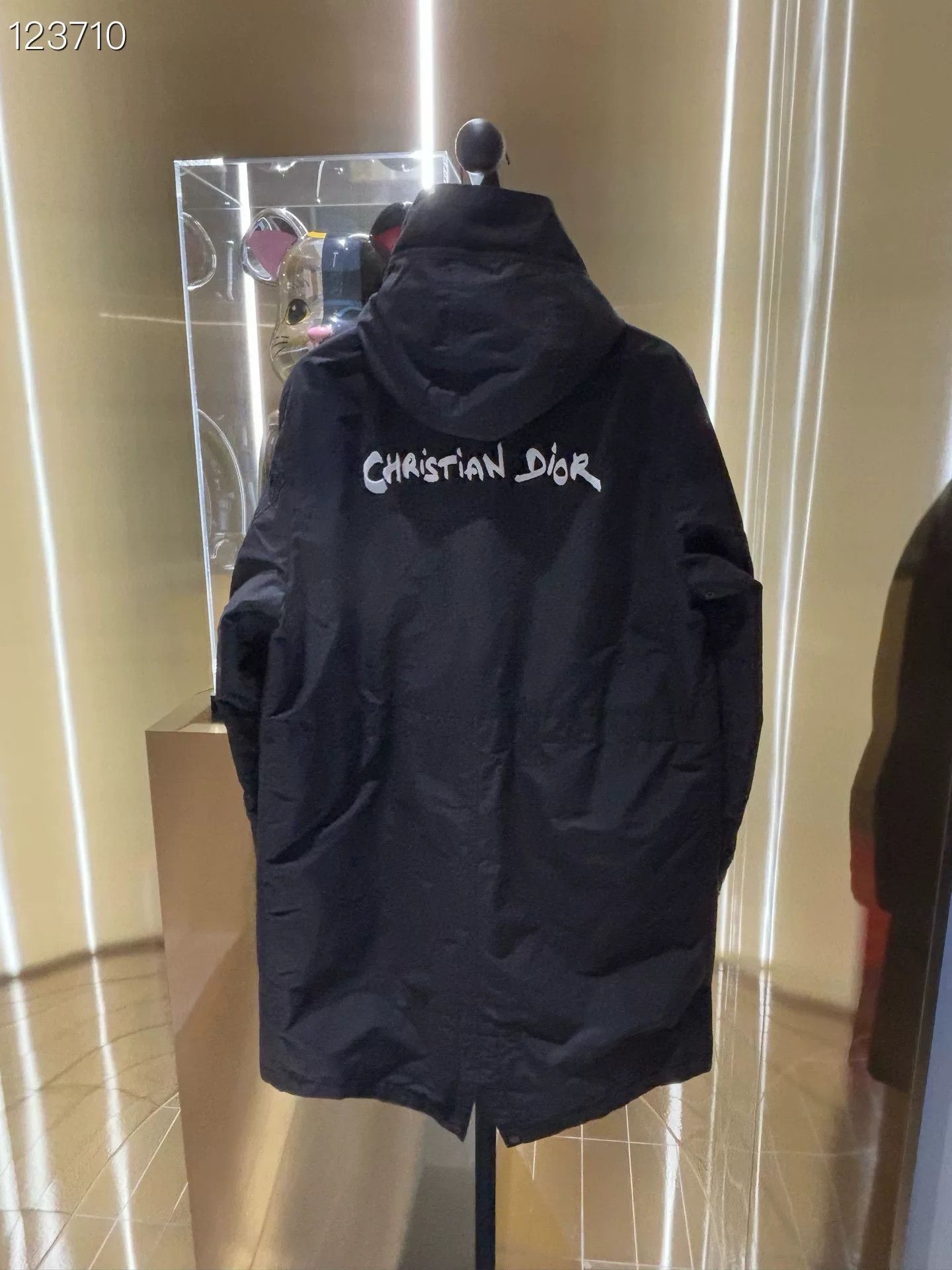 Dior Dior Black Cotton Padded Trench Jacket Size US S / EU 44-46 / 1 - 2 Thumbnail