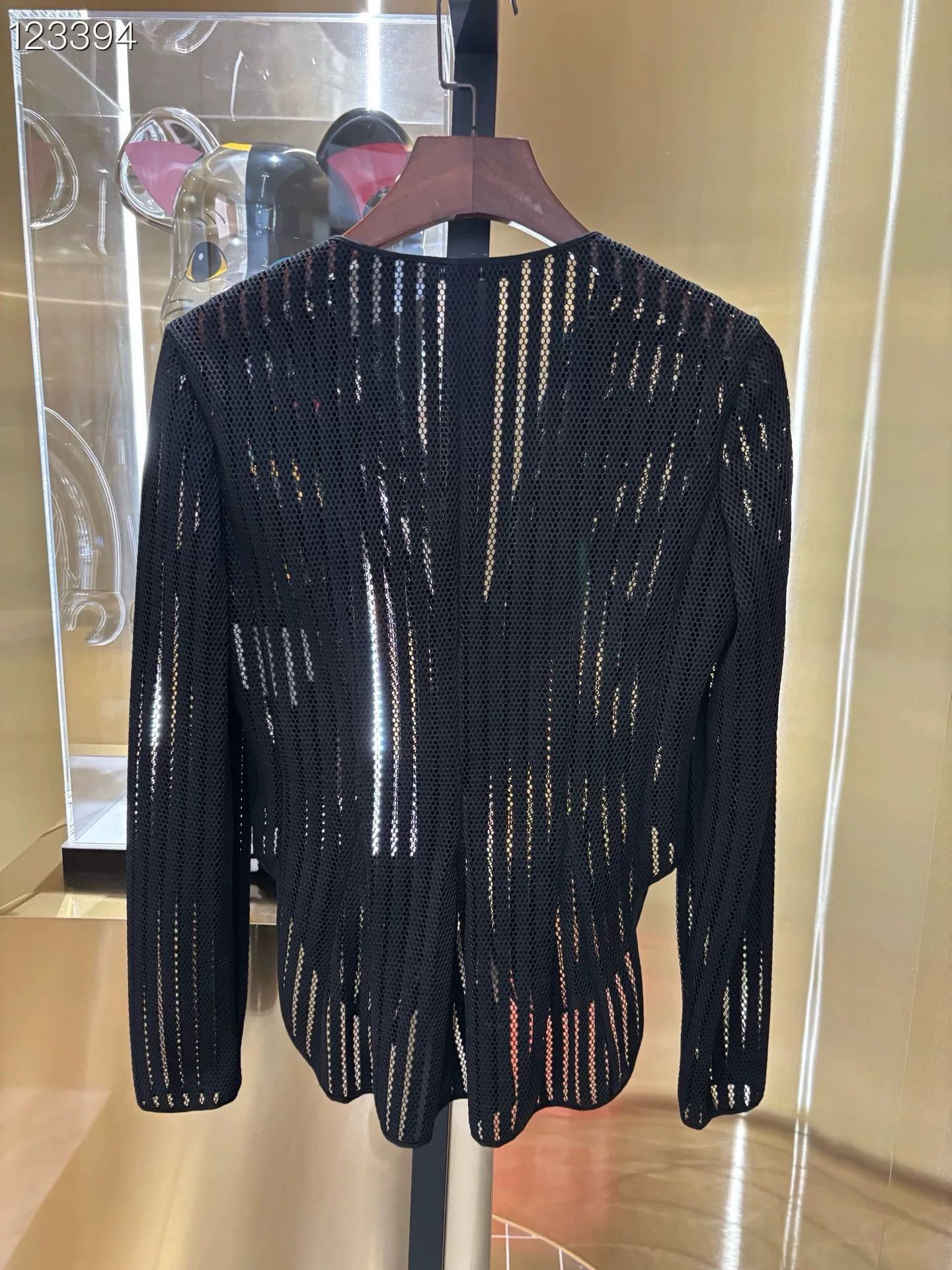 Dior Dior Black Mesh Hollow Out Blazer Size S / US 4 / IT 40 - 3 Thumbnail