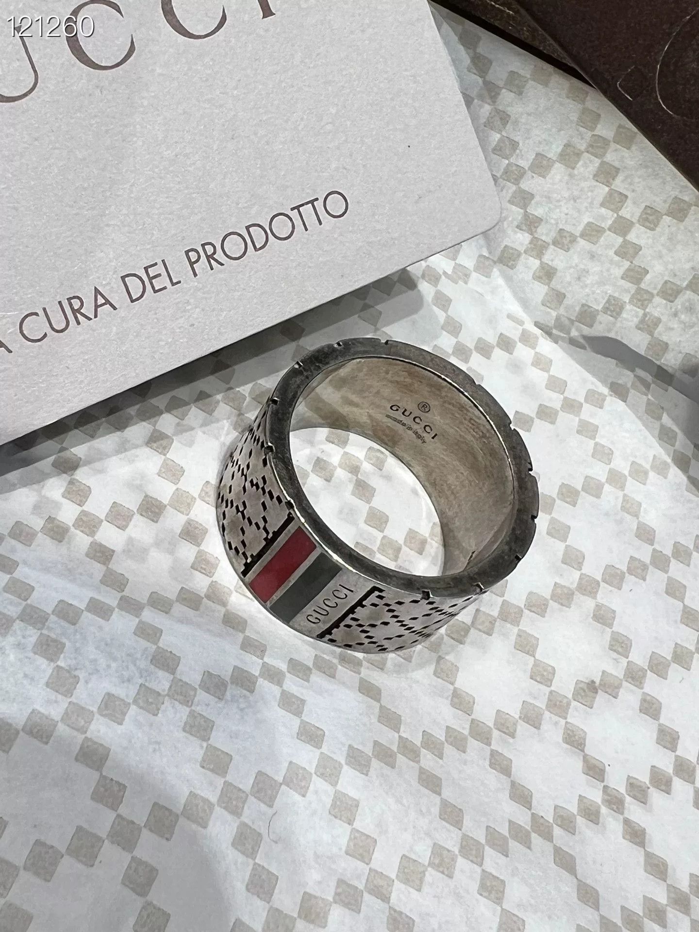Gucci Gucci 100596v515 925 Silver Wide Ring Size ONE SIZE - 4 Thumbnail
