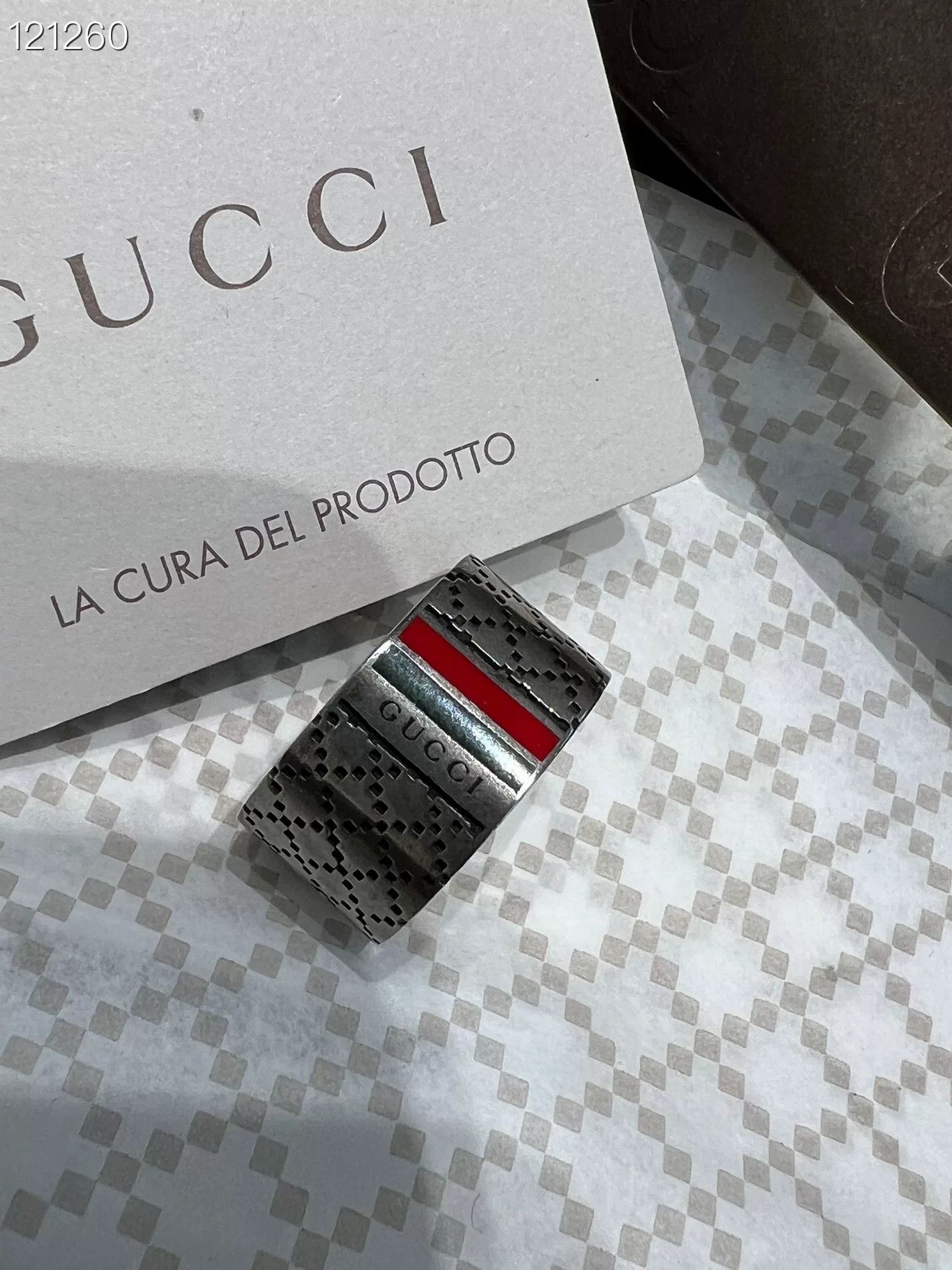 Gucci Gucci 100596v515 925 Silver Wide Ring Size ONE SIZE - 3 Thumbnail