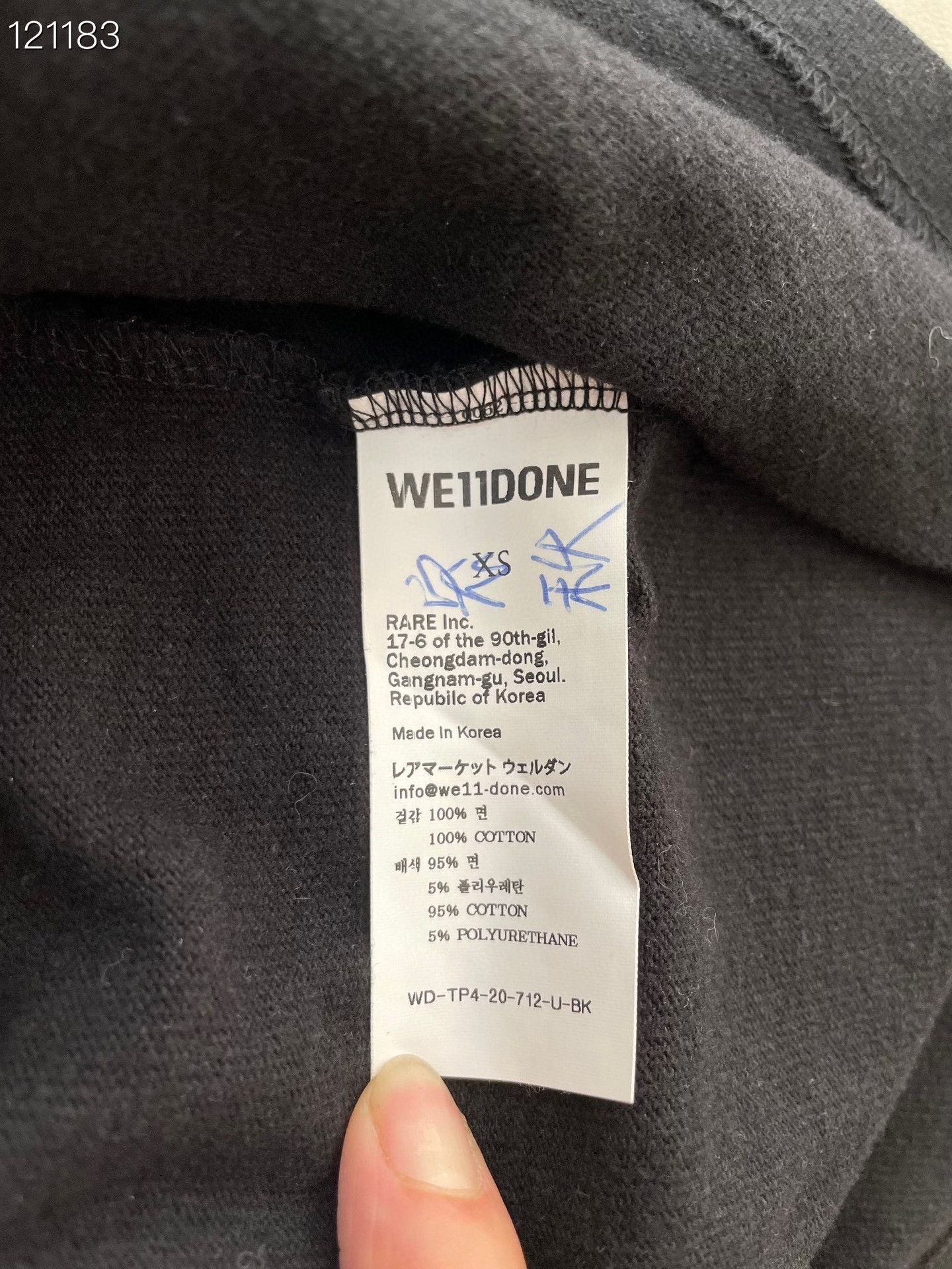 WE11DONE We11Done H10 Logo Sweatshirt XS Size XS / US 0-2 / IT 36-38 - 4 Thumbnail