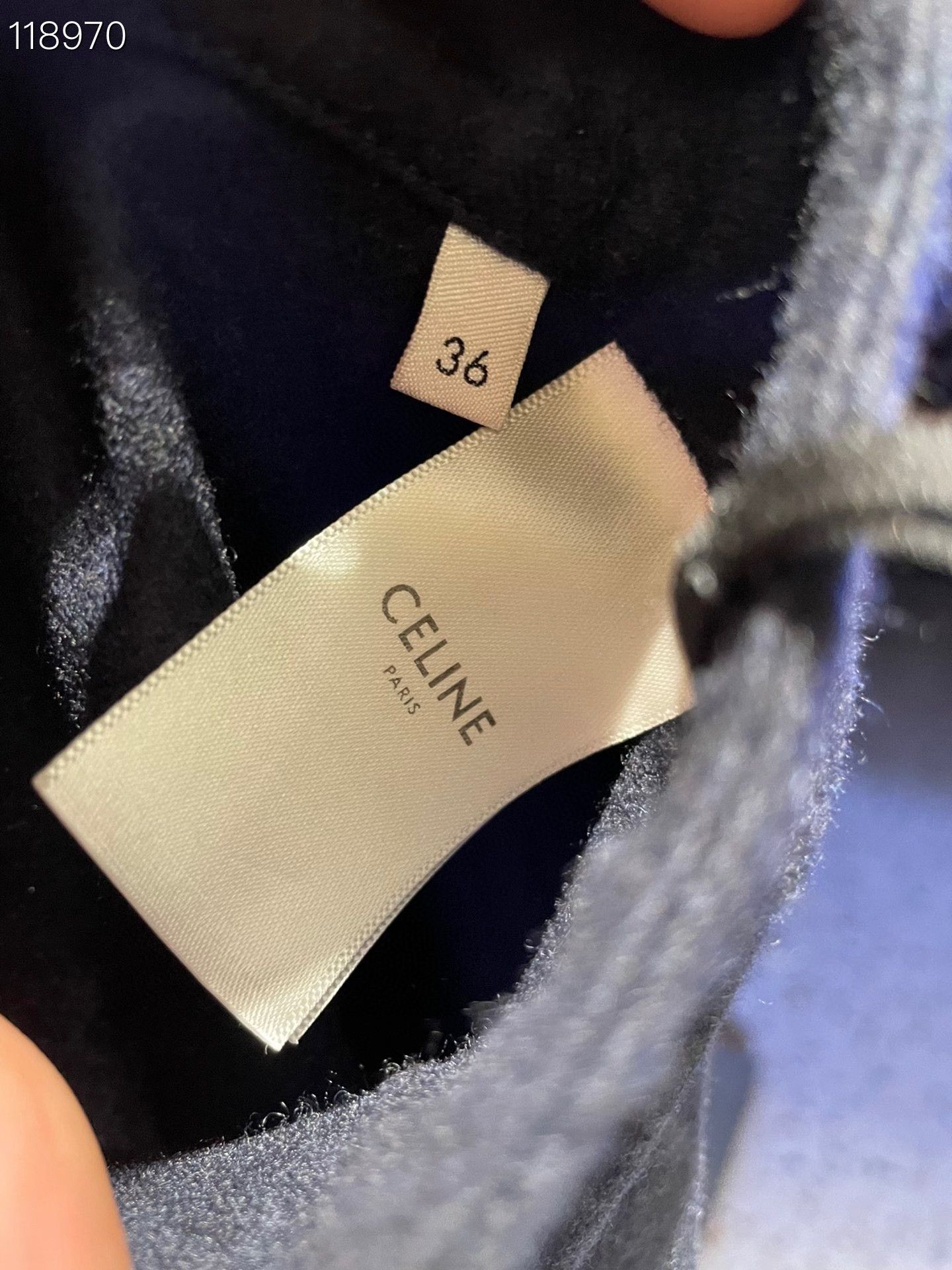 Celine Celine 078654M Blue Wool Midi Skirt Size 36" / US 14 / IT 50 - 5 Thumbnail
