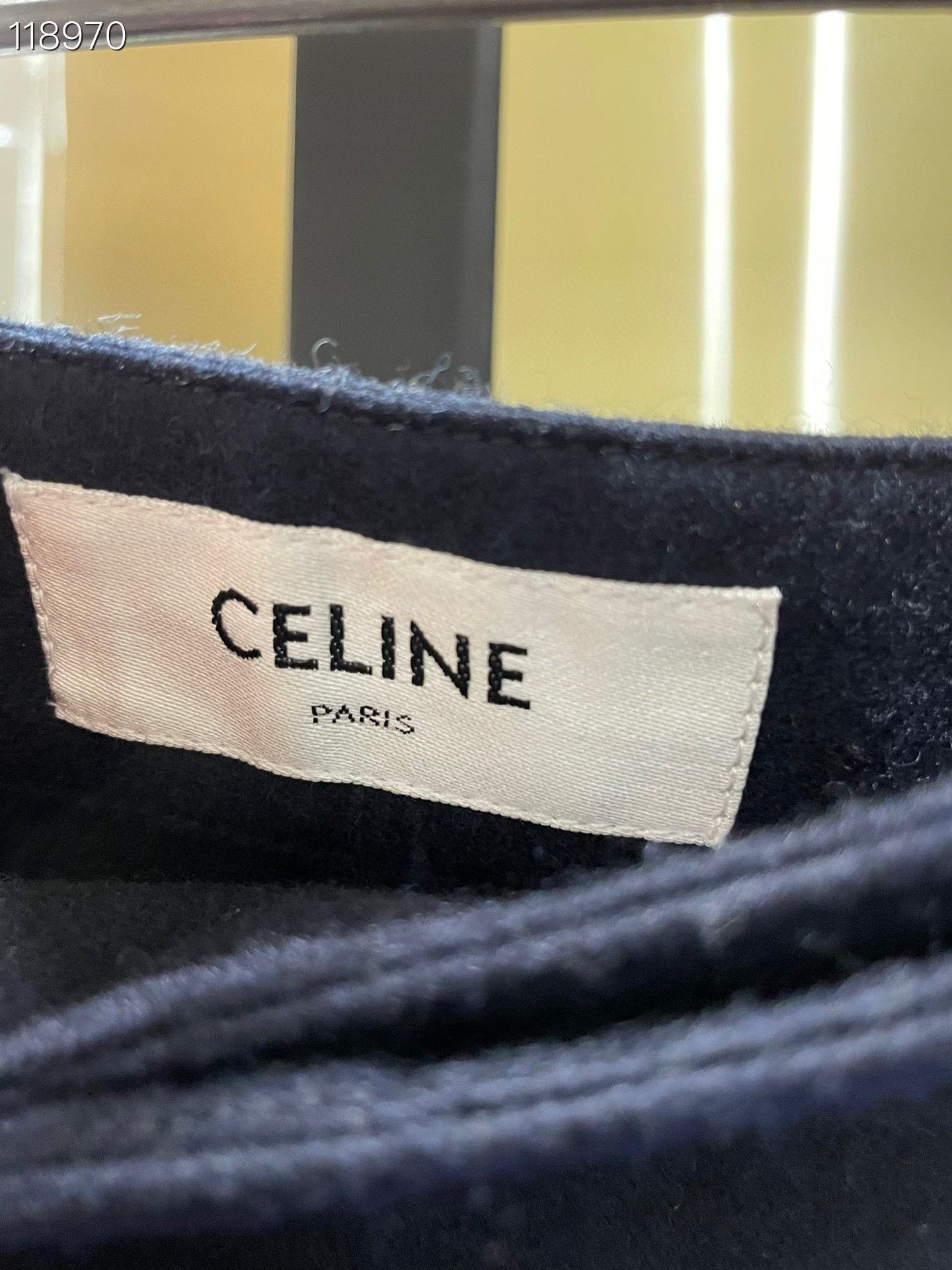 Celine Celine 078654M Blue Wool Midi Skirt Size 36" / US 14 / IT 50 - 4 Thumbnail