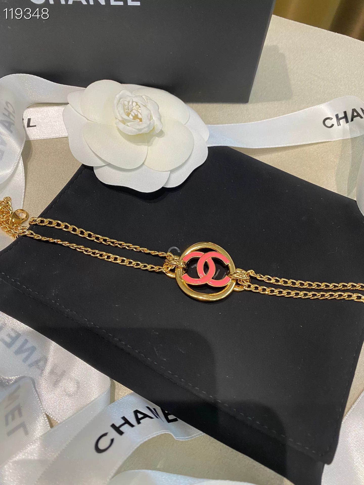 Chanel Chanel Circle Double C Double Chain Necklace Size ONE SIZE - 2 Thumbnail