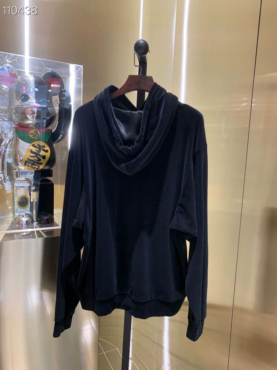 Gucci Gucci Black Velvet Sweatshirt L Size US L / EU 52-54 / 3 - 2 Thumbnail