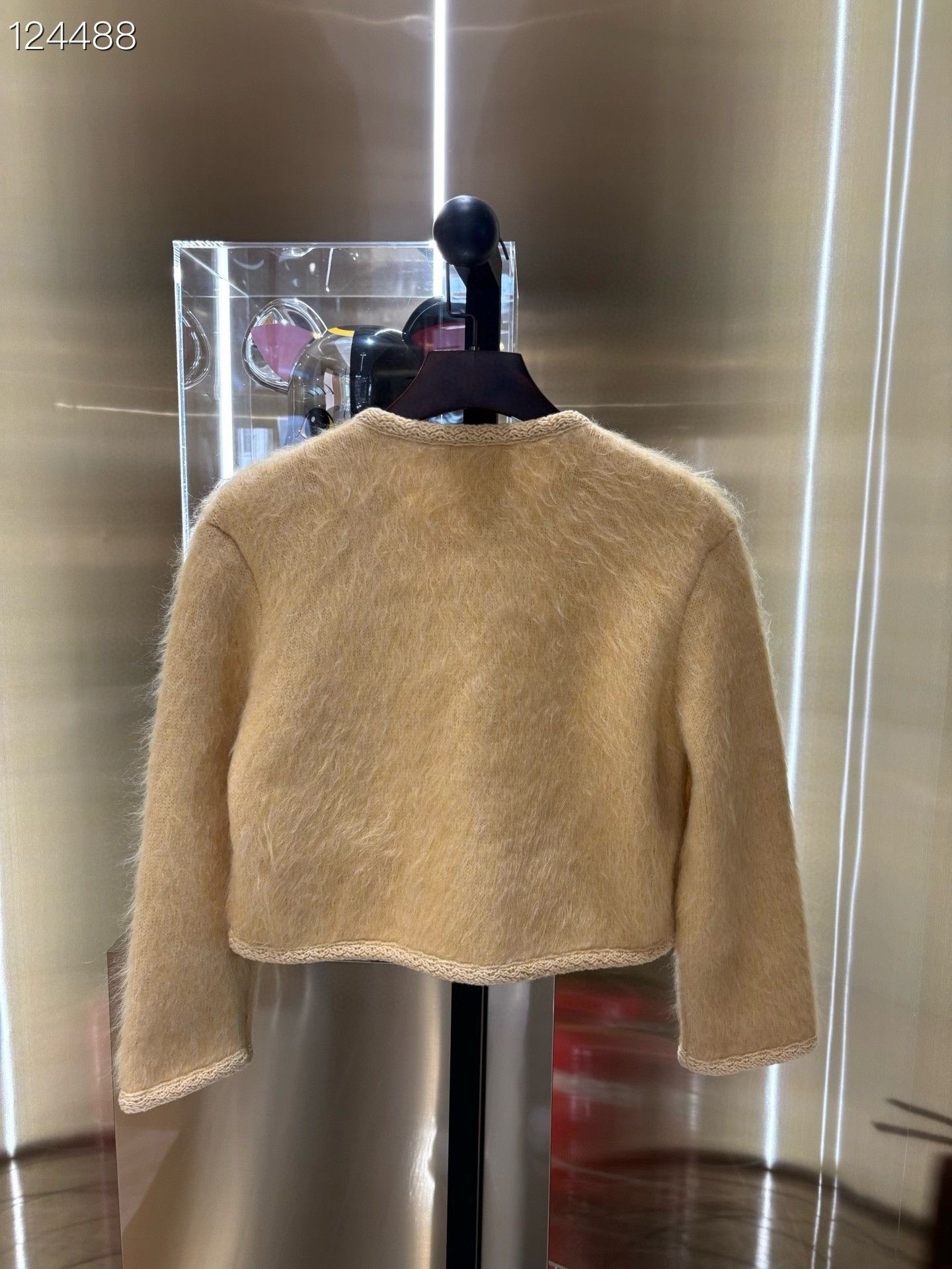 Celine Celine Yellow Mohair Short Coat Size M / US 6-8 / IT 42-44 - 2 Thumbnail