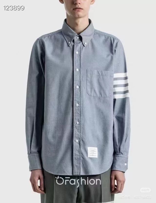 Thom Browne Thom Browne Four-Bar Shirt Size US S / EU 44-46 / 1 - 7 Thumbnail