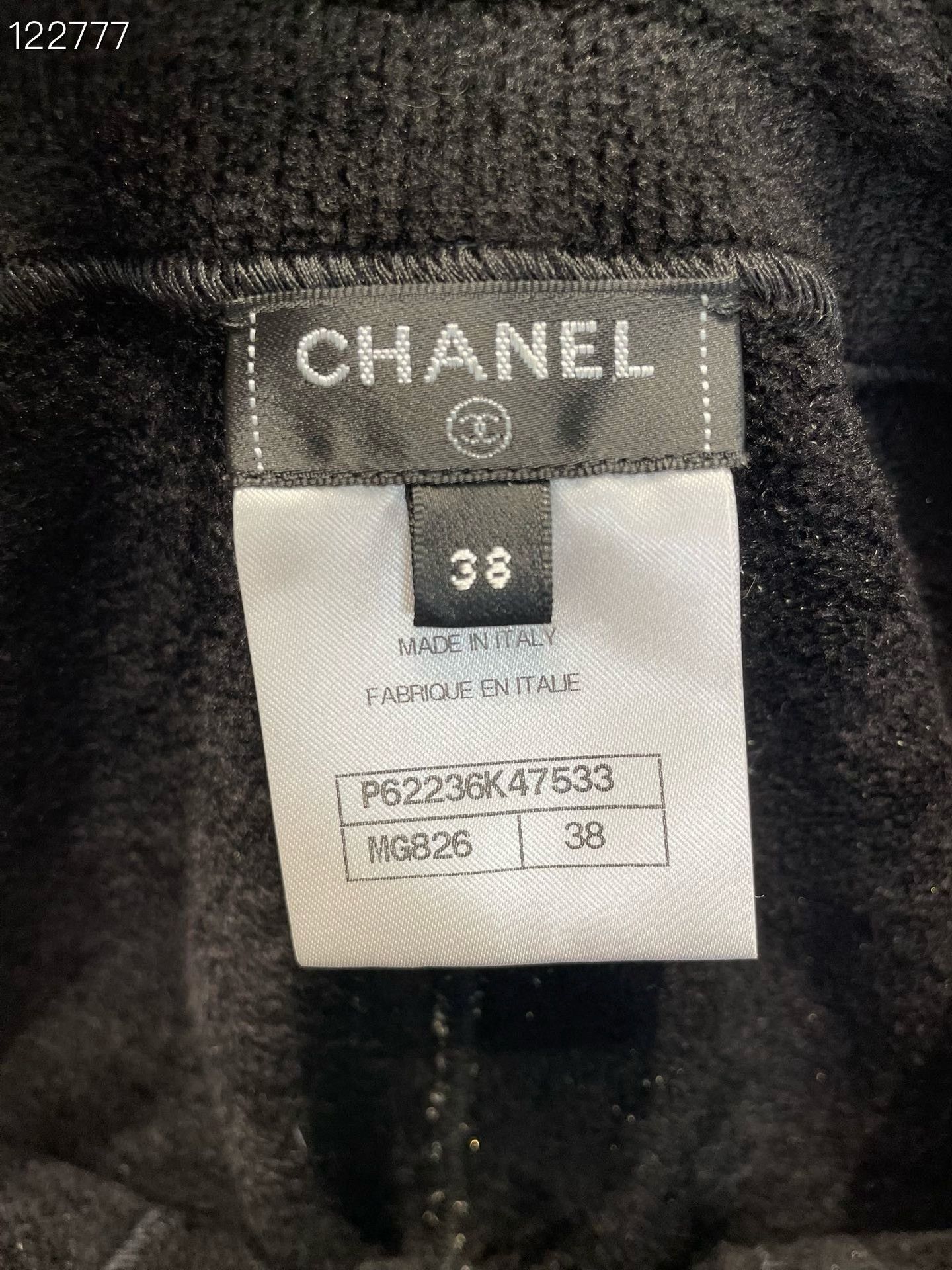 Chanel Chanel Quilted Velvet Black Trousers Size 38" / US 16 / IT 52 - 3 Thumbnail