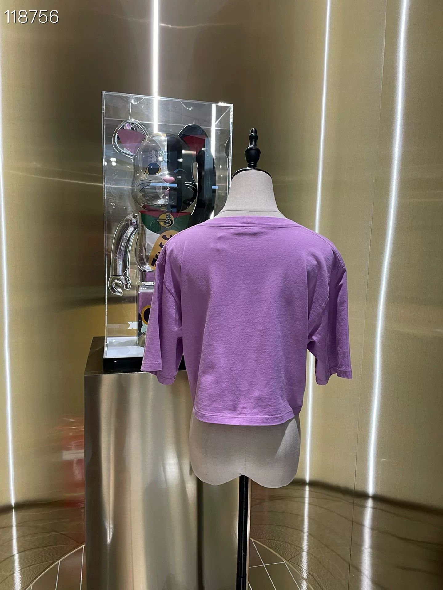 Celine Celine Purple Letter Short-Sleeve T-shirt Size S / US 4 / IT 40 - 2 Thumbnail