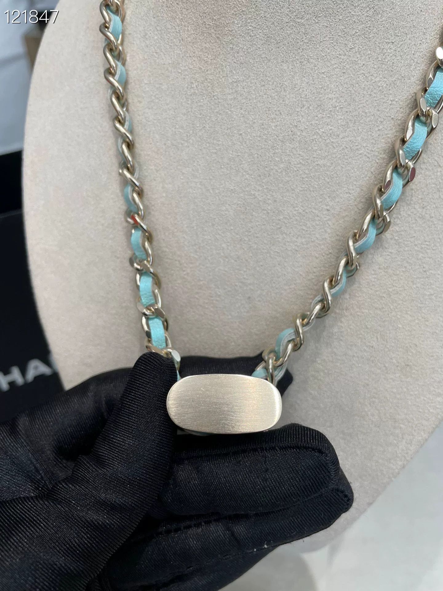 Chanel Chanel Lock Head Leather Rope Necklace Size ONE SIZE - 4 Thumbnail
