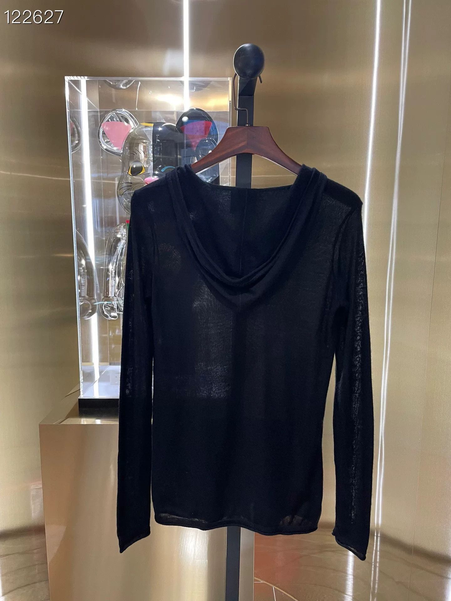 Chanel Chanel Vintage Black Cashmere Hoodie Size S / US 4 / IT 40 - 2 Thumbnail