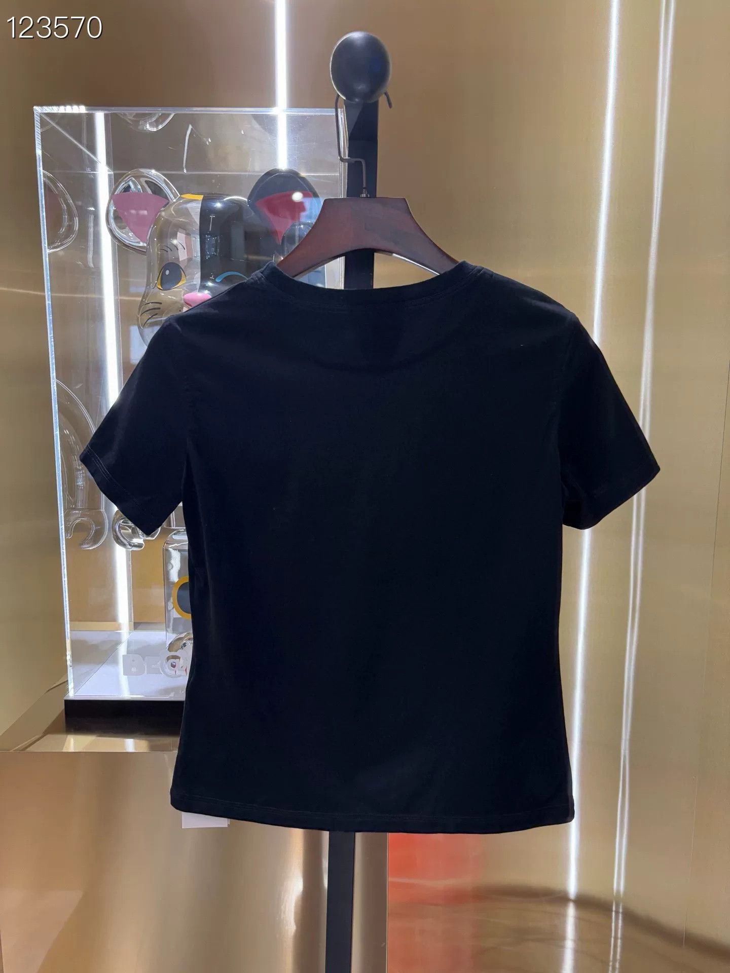 Hermes Hermès Classic White Wave Black T-shirt Size S / US 4 / IT 40 - 2 Thumbnail
