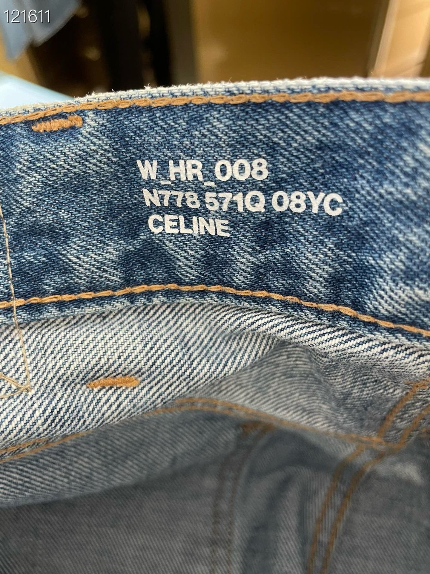 Celine Celine 080359v317 Straight-Leg Jeans Size 27" / US 4 / IT 40 - 4 Thumbnail