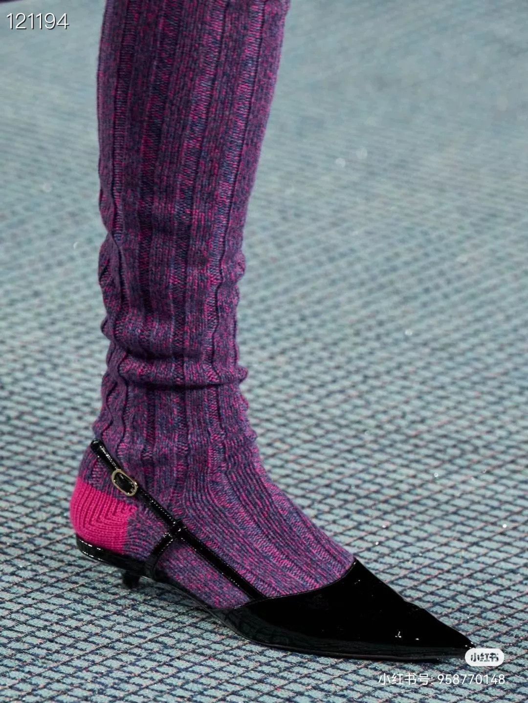 Chanel Chanel 22K Purple Cashmere Tights Size ONE SIZE - 8 Thumbnail
