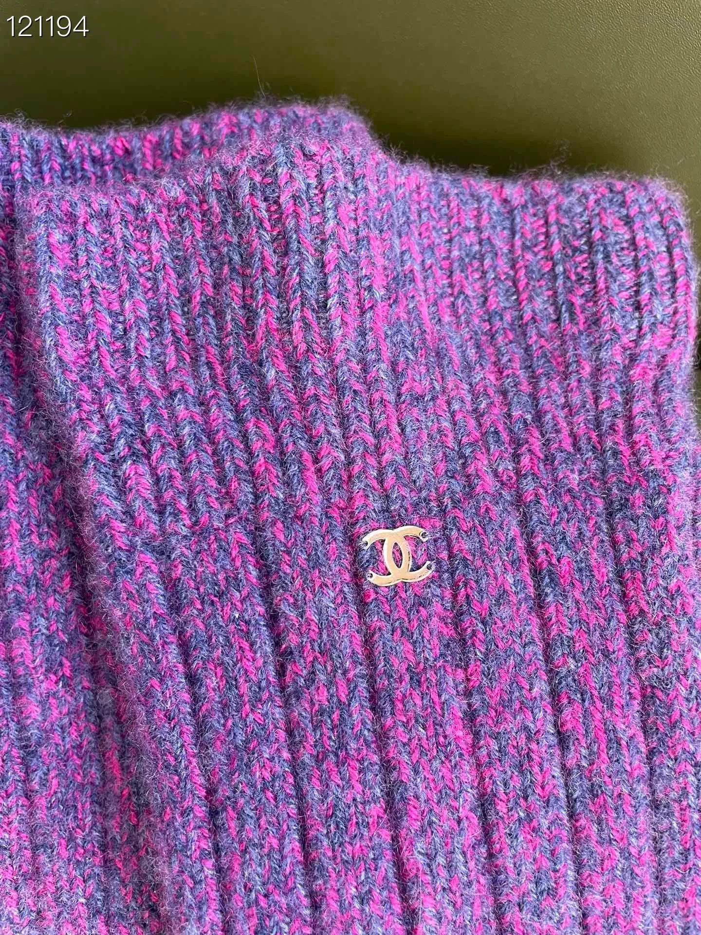 Chanel Chanel 22K Purple Cashmere Tights Size ONE SIZE - 7 Thumbnail