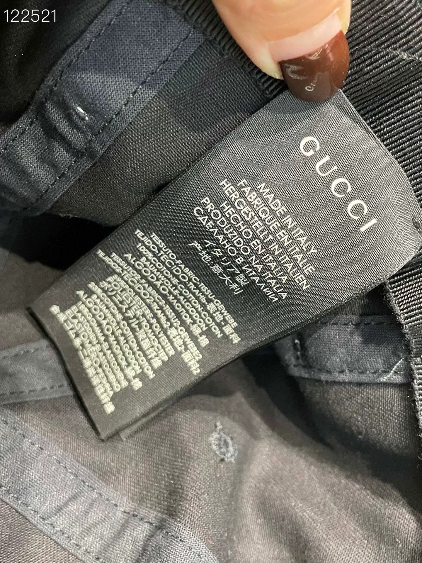 Gucci Gucci 080979 Black Runway Baseball Cap Size ONE SIZE - 4 Thumbnail