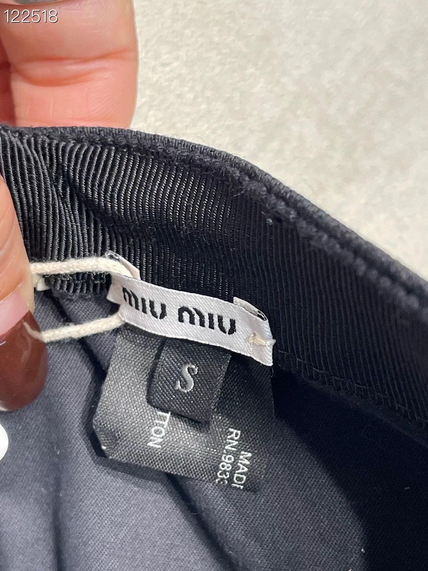 Miu Miu Miumiu Classic Black Baseball Cap Size ONE SIZE - 4 Thumbnail