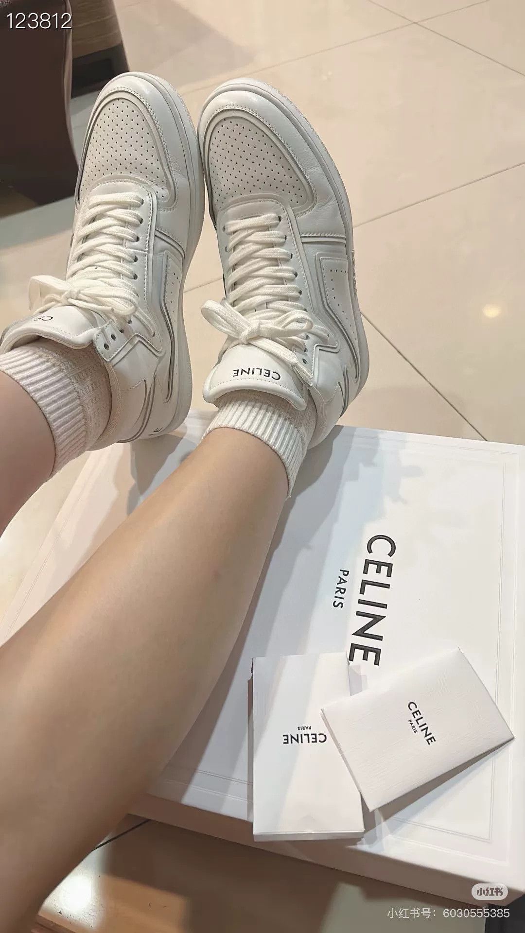 Celine Celine High-Top White Casual Shoes Size US 5 / IT 35 - 8 Thumbnail