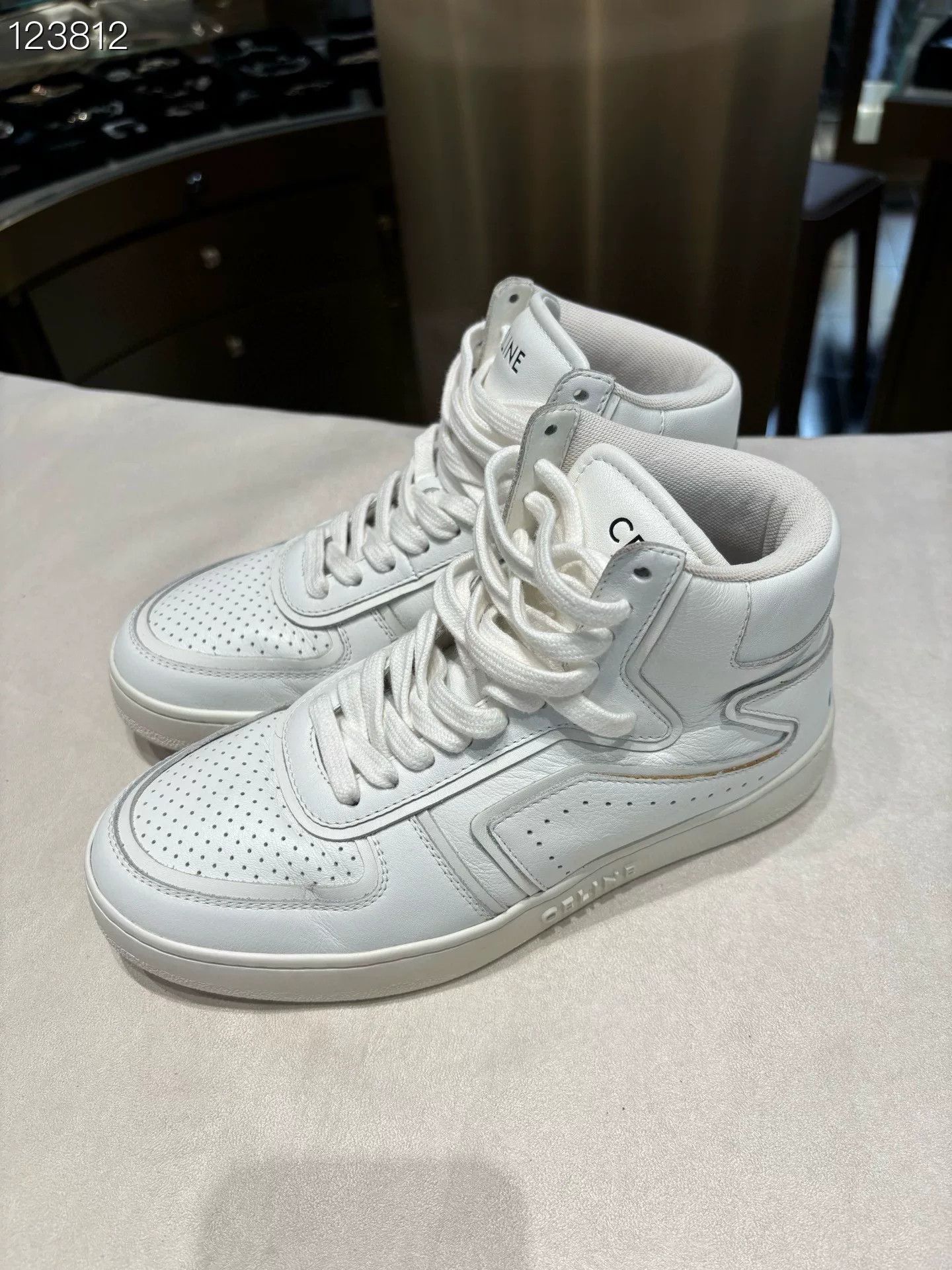 Celine Celine High-Top White Casual Shoes Size US 5 / IT 35 - 3 Thumbnail